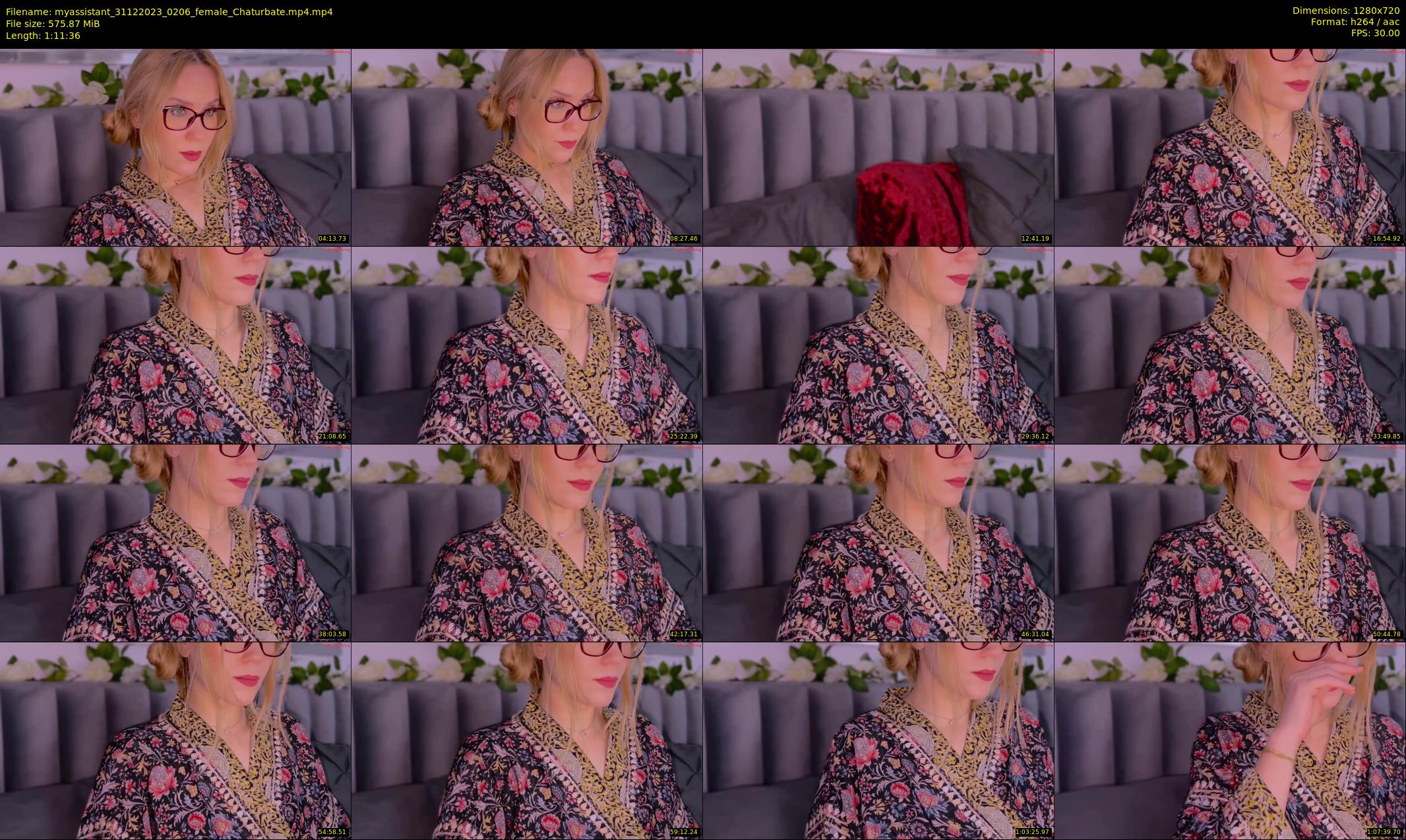 myassistant — 72 minute Chaturbate female cam show recording, 720p, Dec 31, 2023