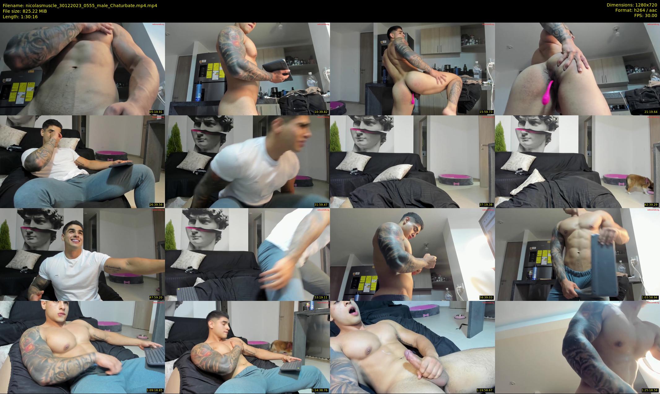 nicolasmuscle — 91 minute Chaturbate male cam show recording, 720p, Dec 30, 2023