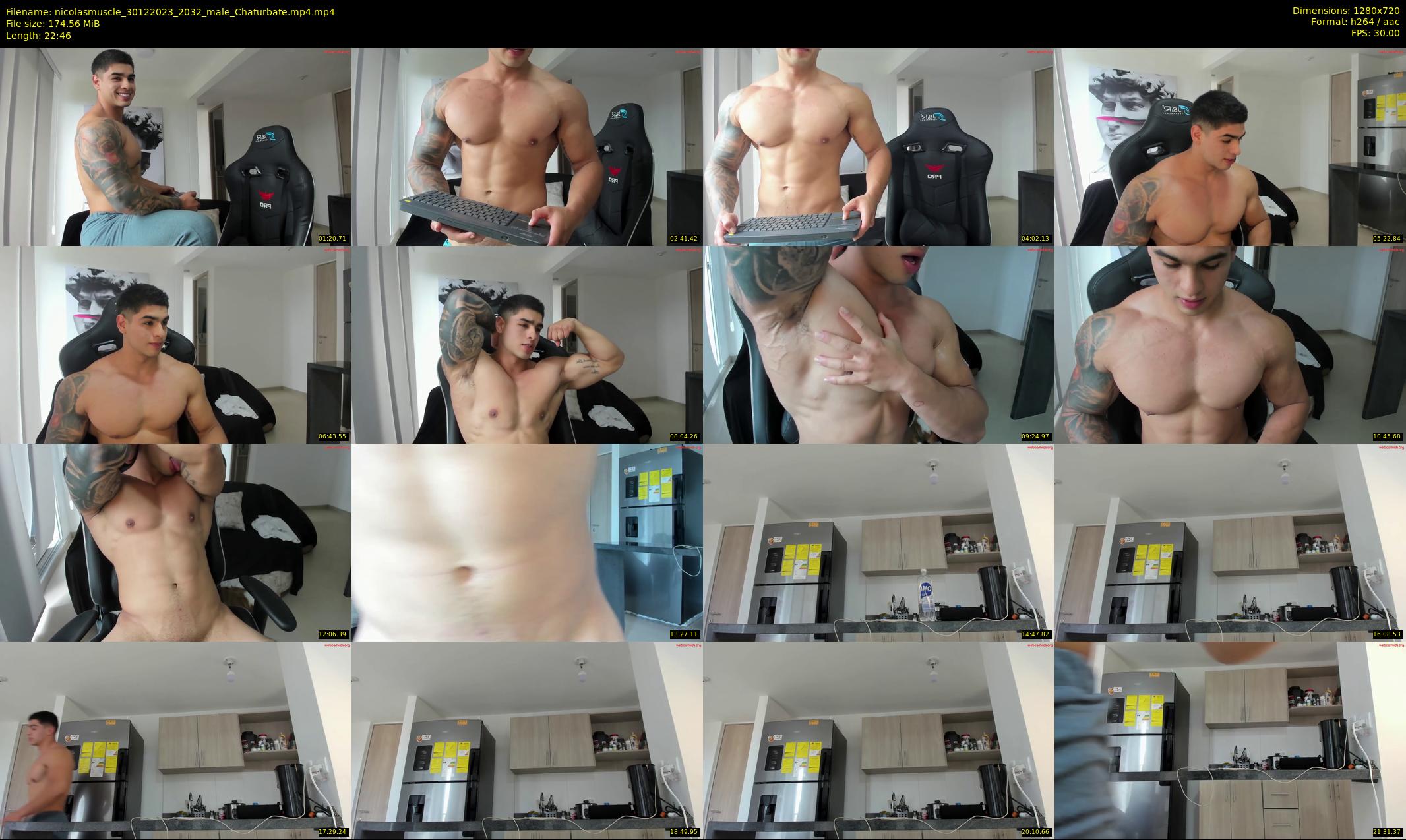 nicolasmuscle — 23 minute Chaturbate male cam show recording, 720p, Dec 30, 2023