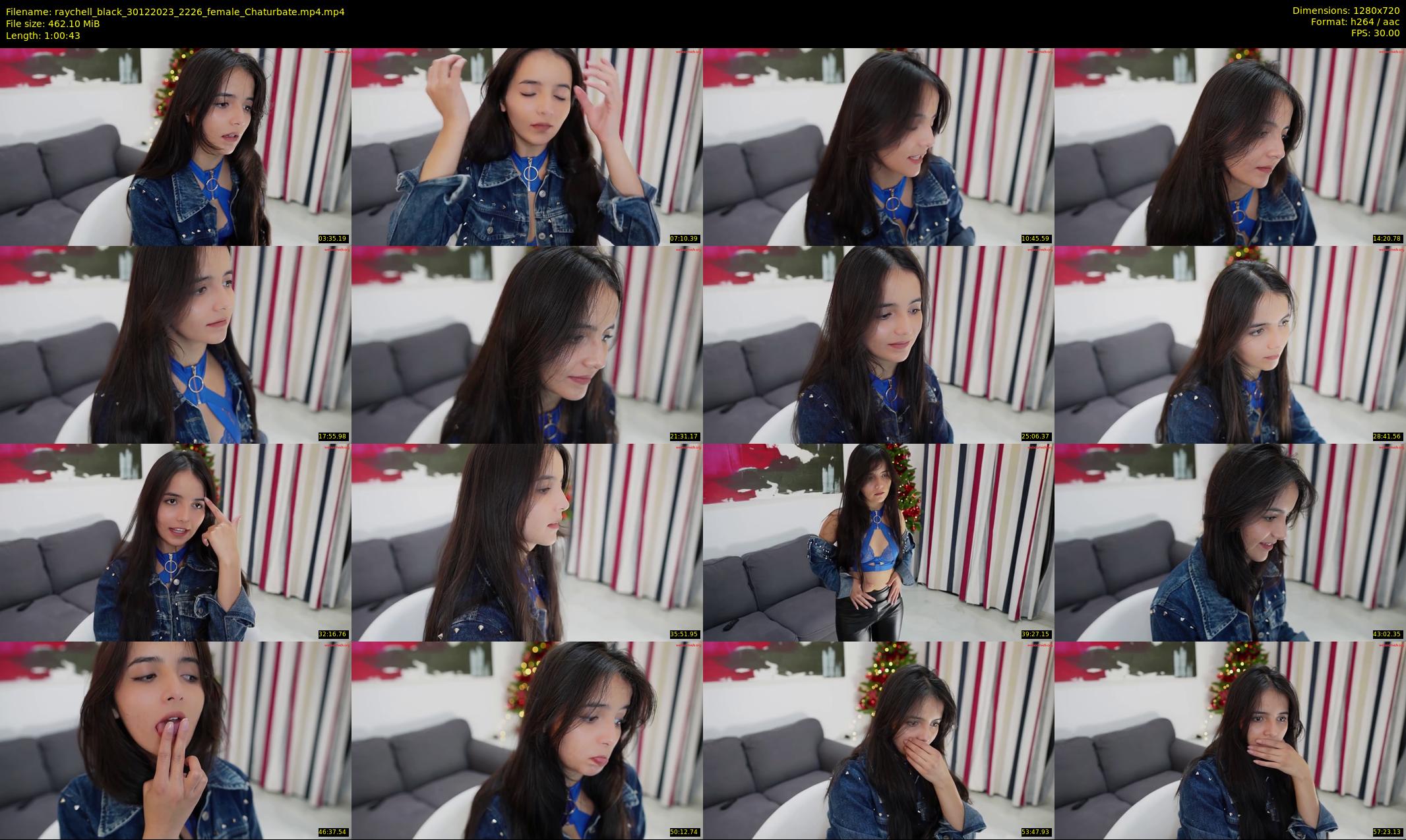 raychell_black — 61 minute Chaturbate female cam show recording, 720p, Dec 30, 2023
