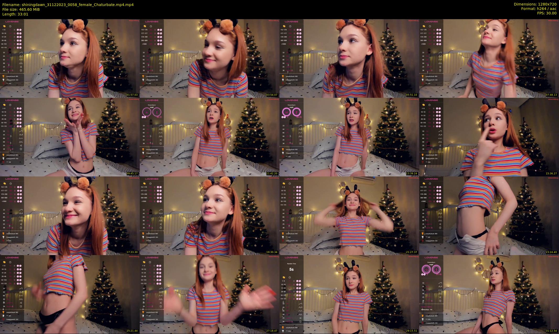 shiningdawn — 34 minute Chaturbate female cam show recording, 720p, Dec 31, 2023