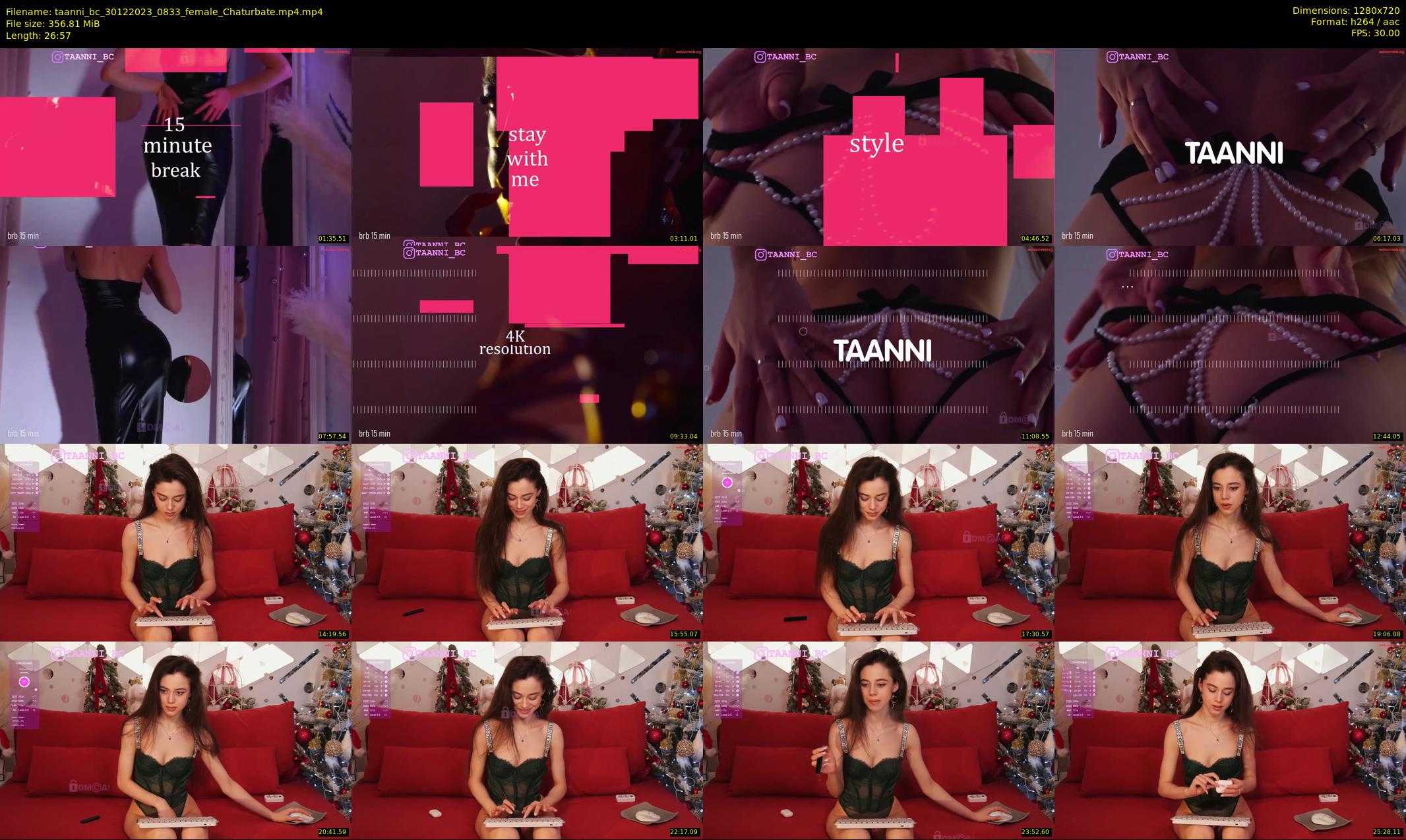 taanni_bc — 27 minute Chaturbate female cam show recording, 720p, Dec 30, 2023