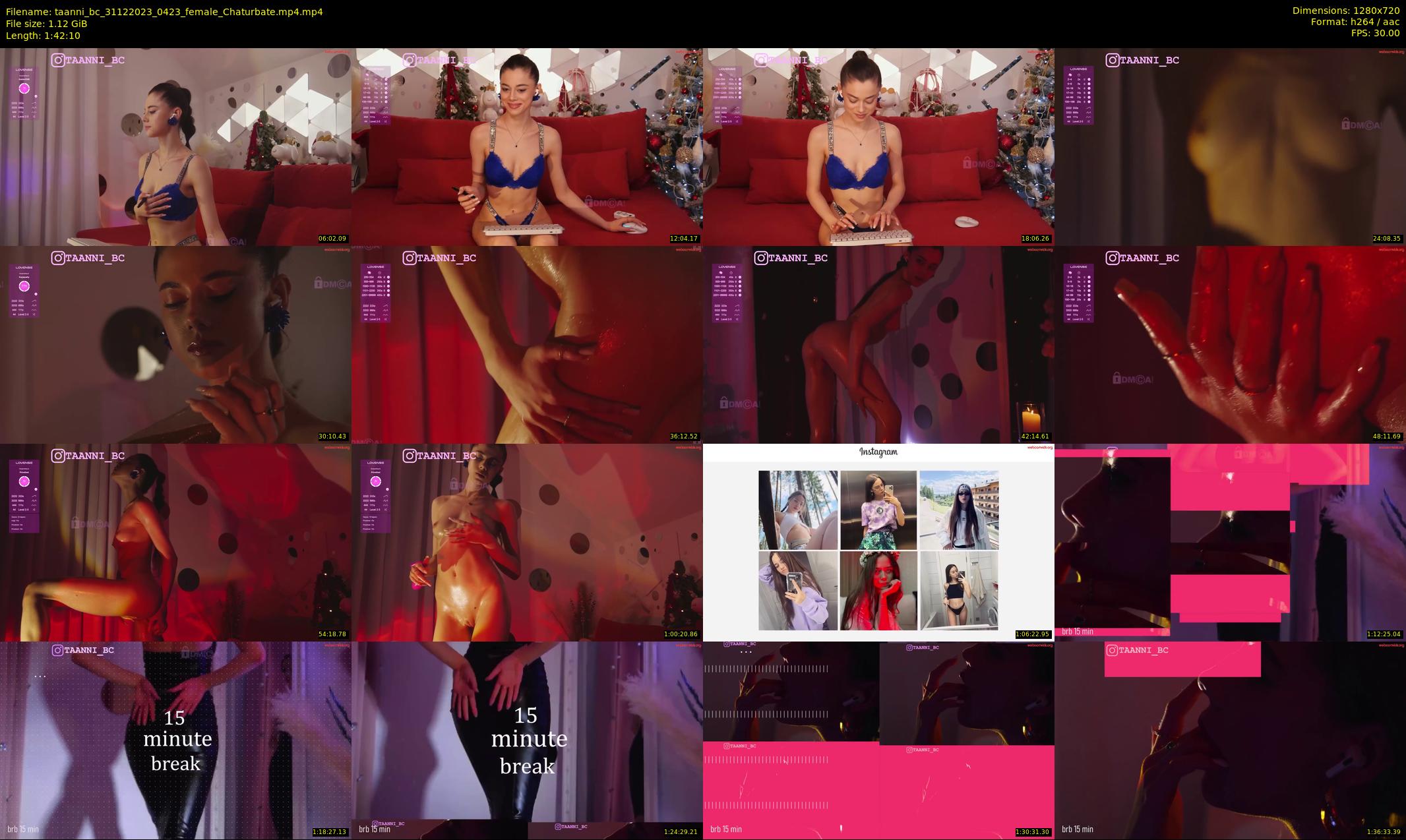 taanni_bc — 103 minute Chaturbate female cam show recording, 720p, Dec 31, 2023