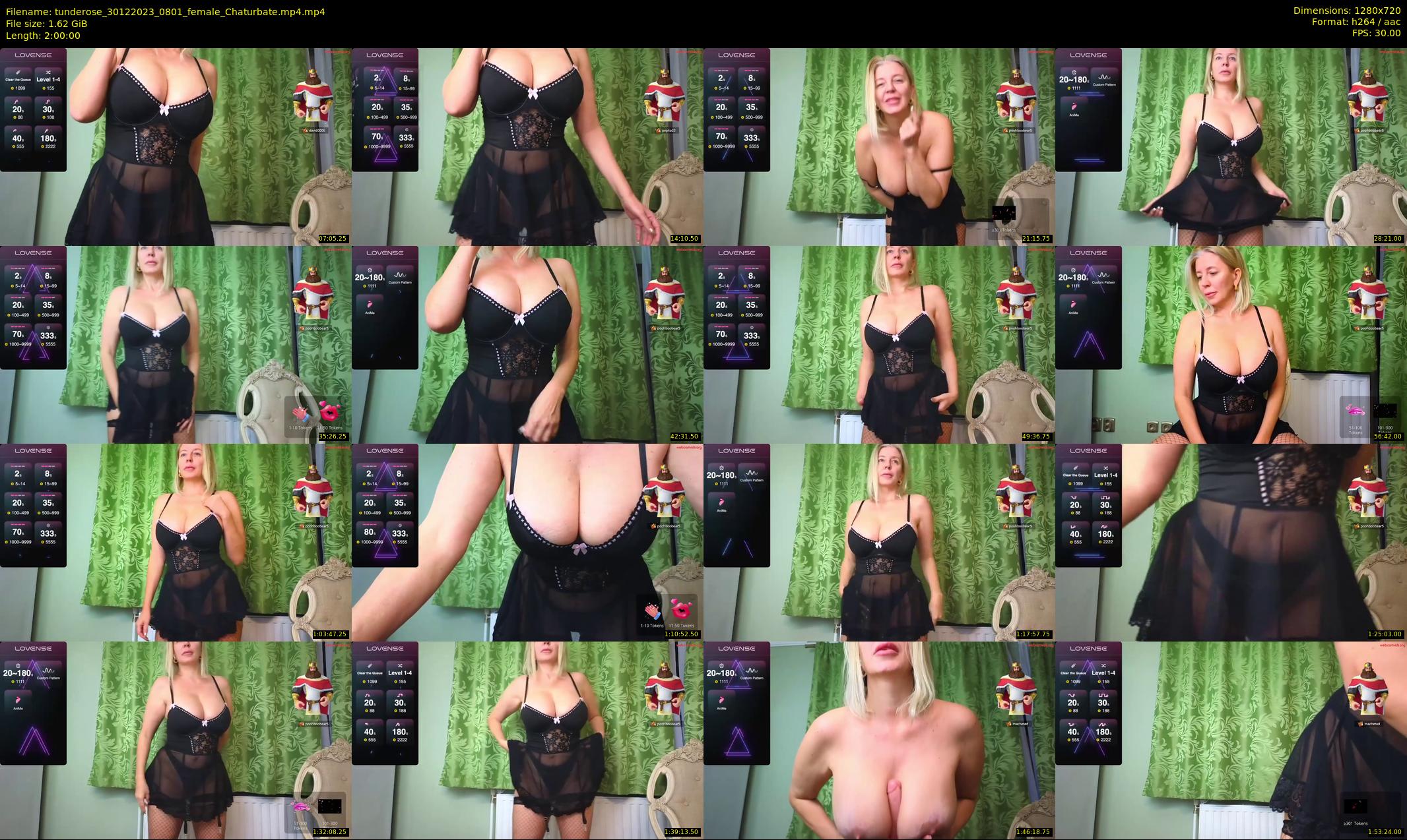 tunderose — 120 minute Chaturbate female cam show recording, 720p, Dec 30, 2023