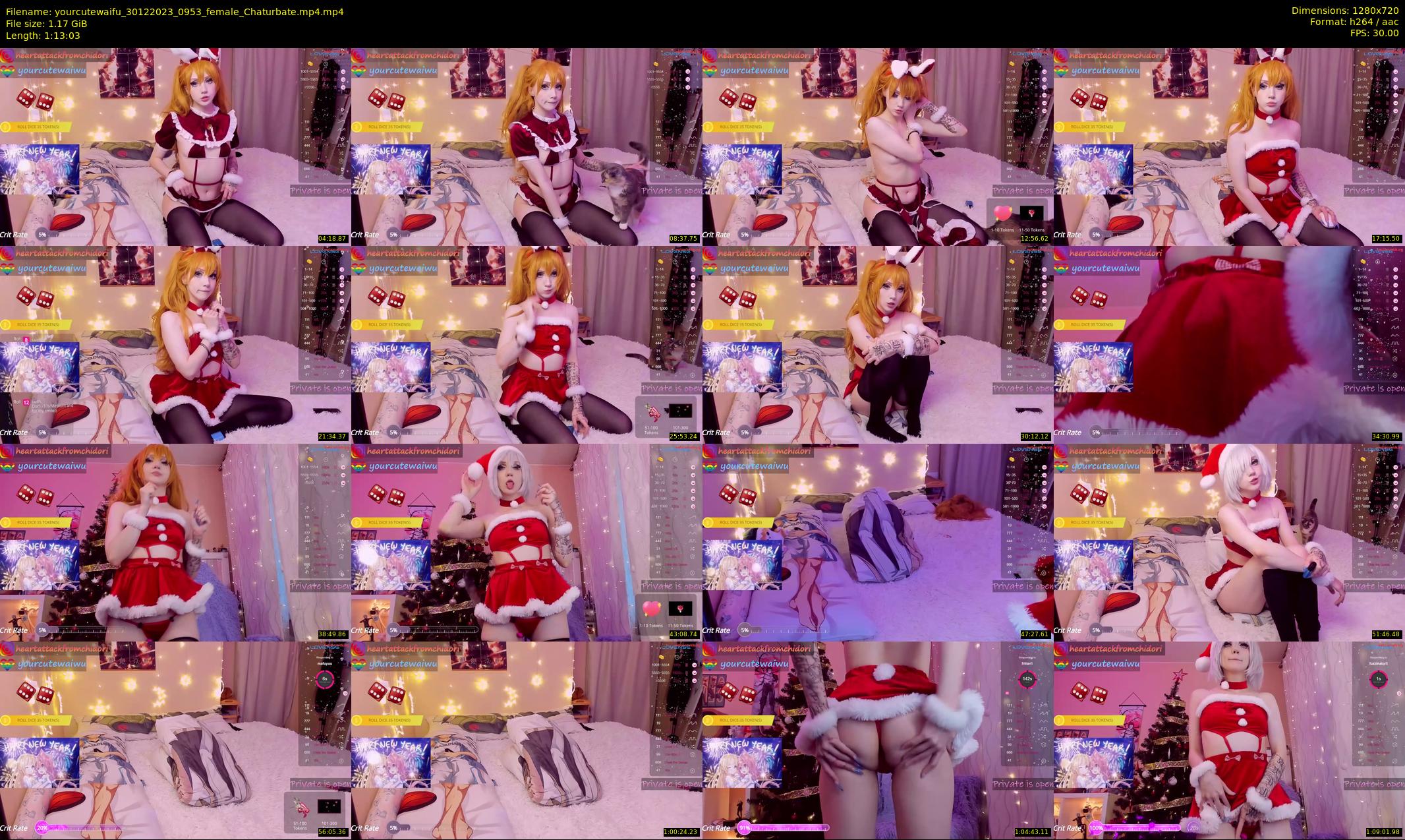 yourcutewaifu — 74 minute Chaturbate female cam show recording, 720p, Dec 30, 2023