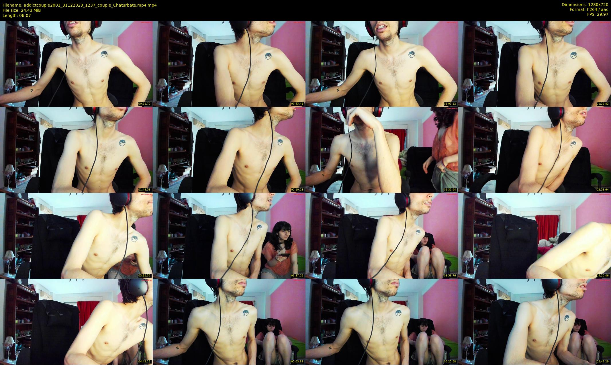 addictcouple2001 — 7 minute Chaturbate couple cam show recording, 720p, Dec 31, 2023