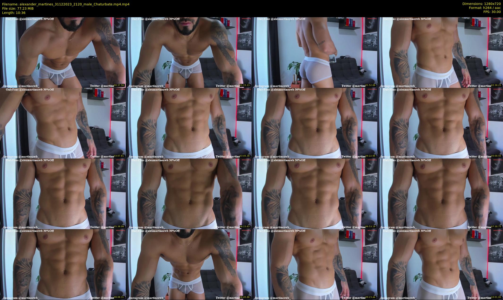 alexander_martines — 11 minute Chaturbate male cam show recording, 720p, Dec 31, 2023