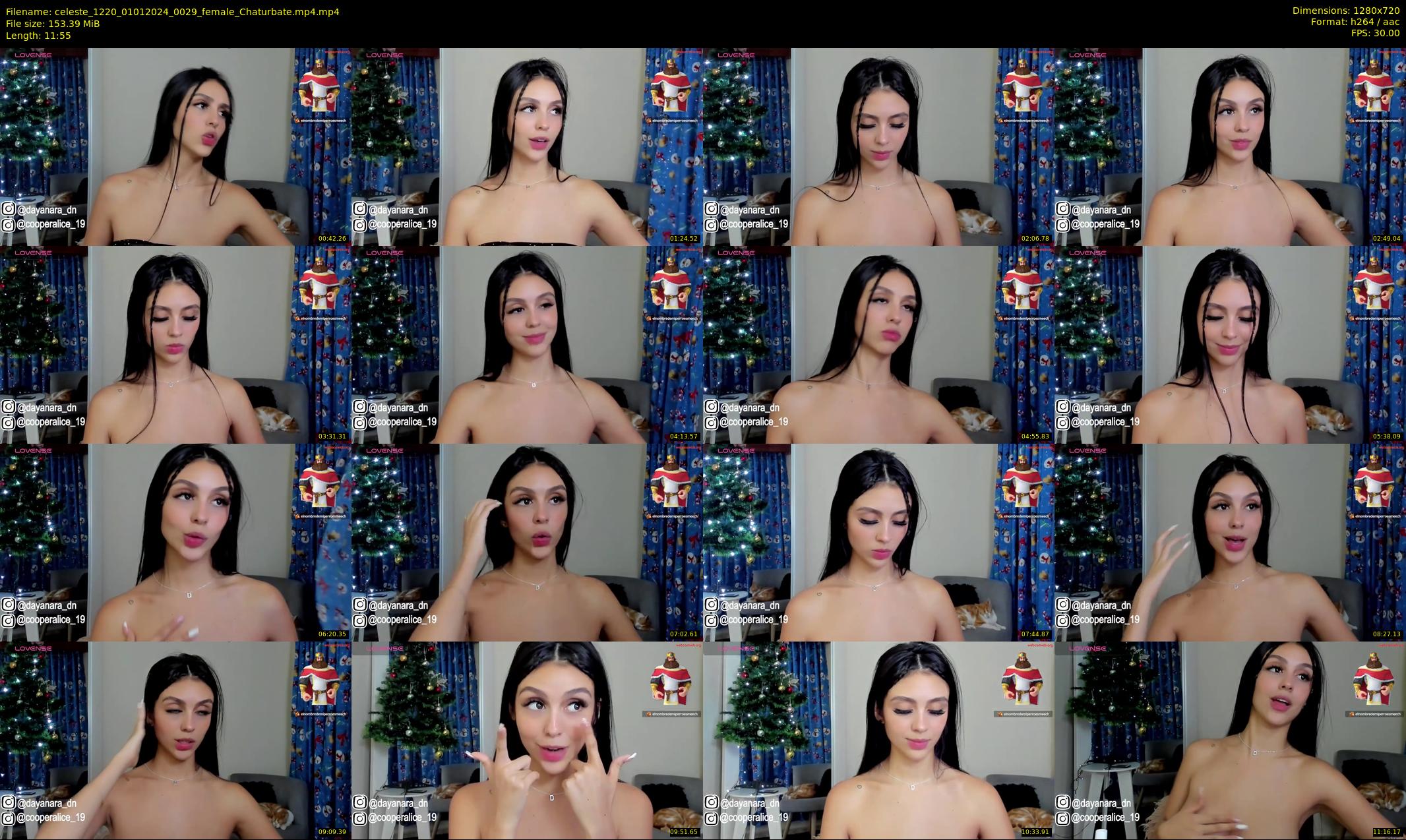 celeste_1220 — 12 minute Chaturbate female cam show recording, 720p, Jan 1, 2024