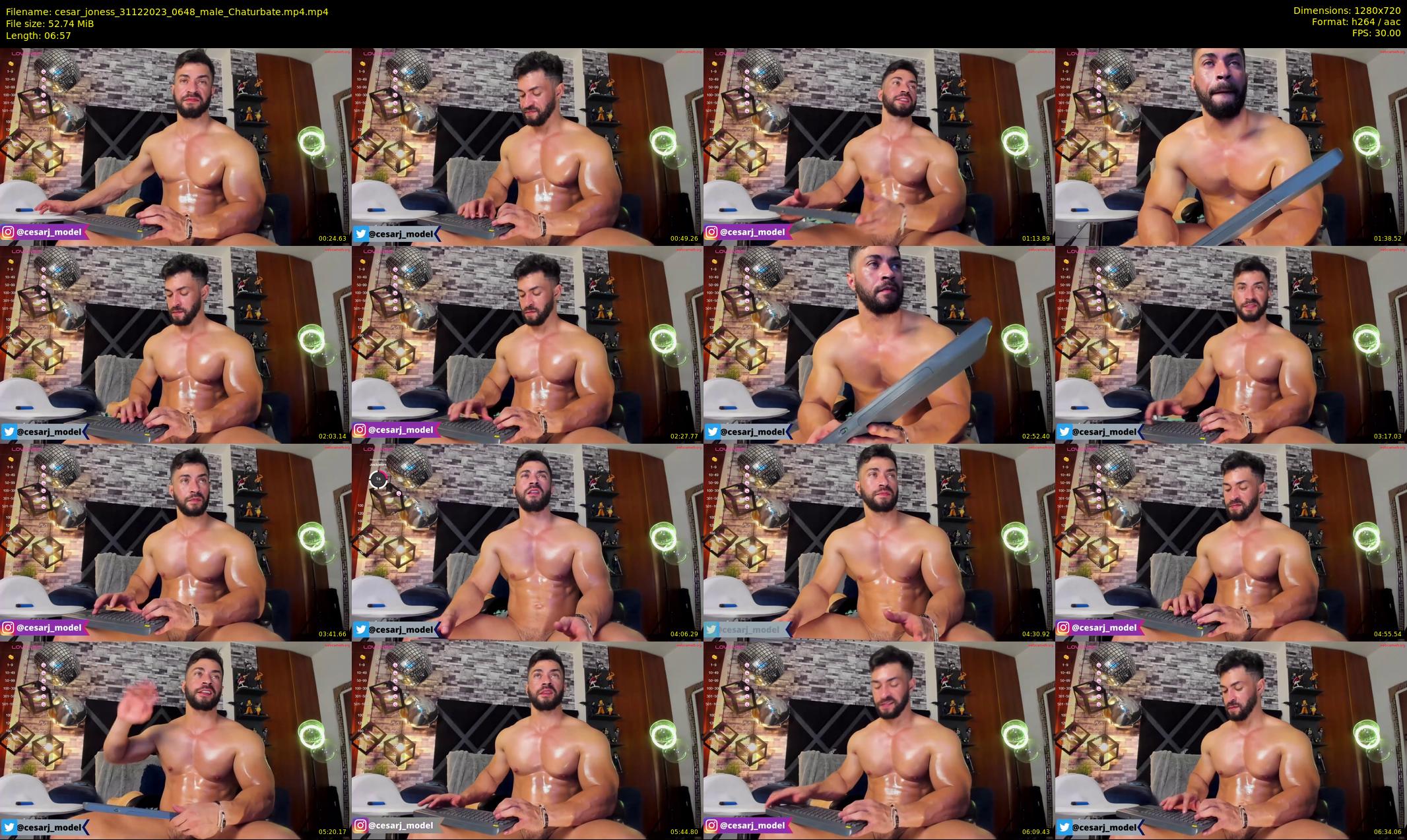 cesar_joness — 7 minute Chaturbate male cam show recording, 720p, Dec 31, 2023