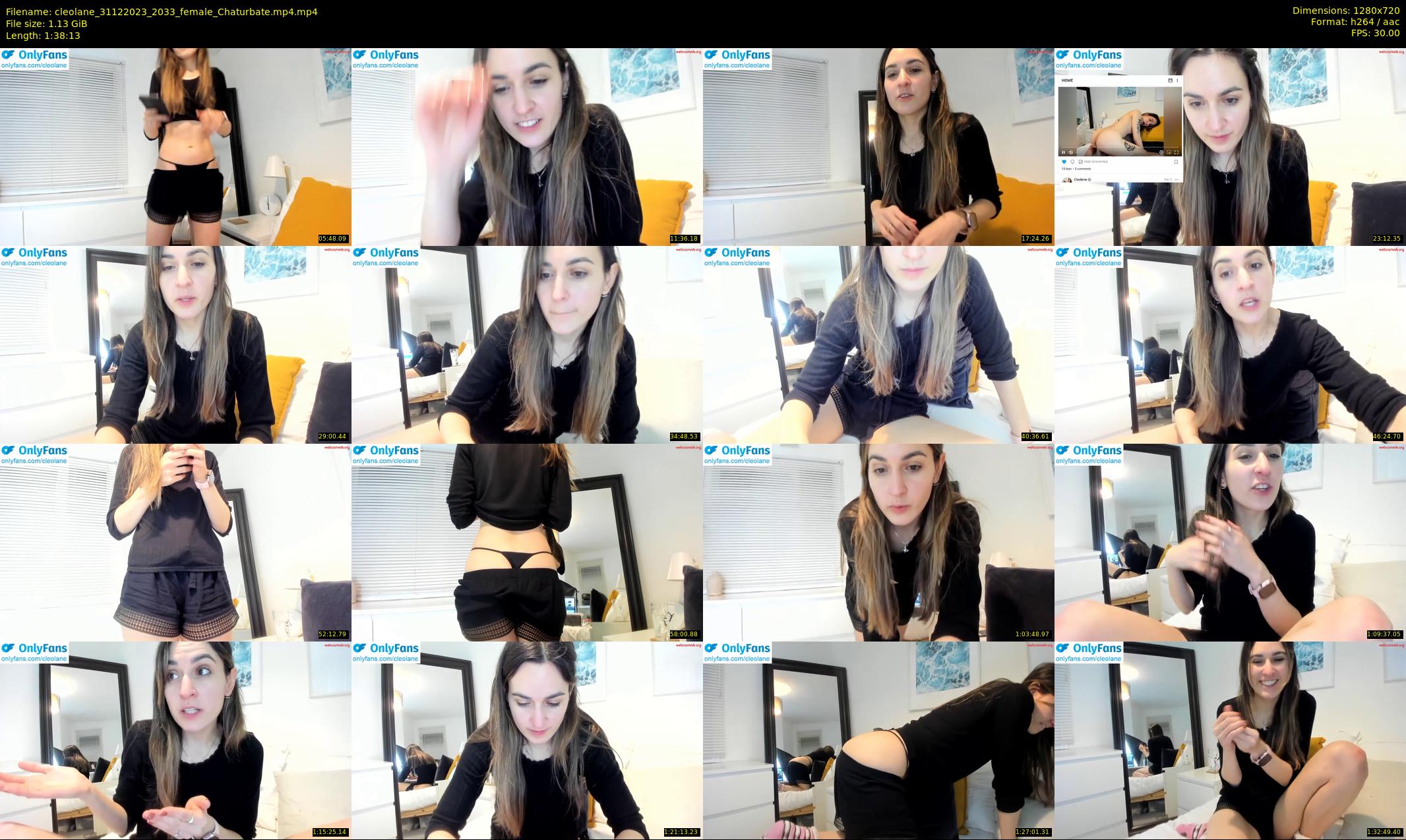cleolane — 99 minute Chaturbate female cam show recording, 720p, Dec 31, 2023