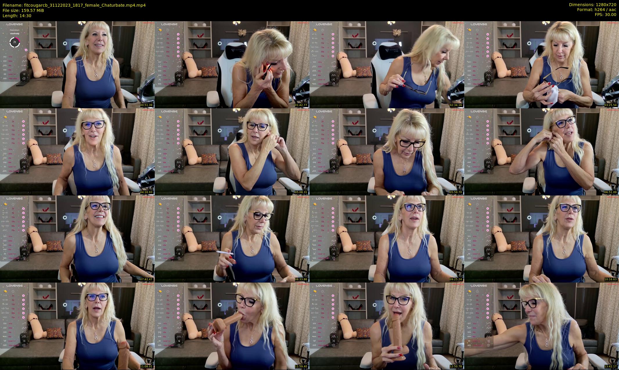 fitcougarcb — 15 minute Chaturbate female cam show recording, 720p, Dec 31, 2023