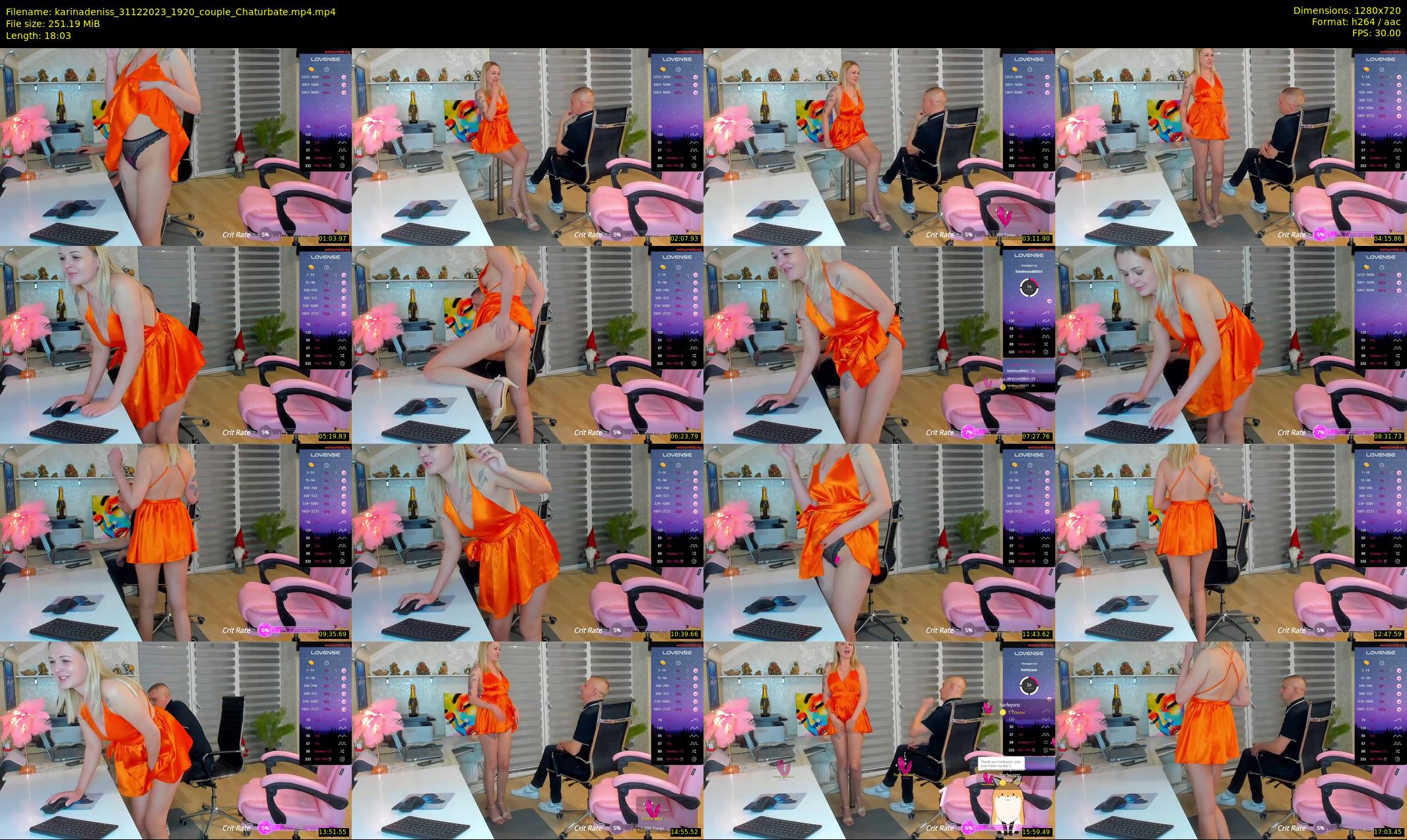 karinadeniss — 19 minute Chaturbate couple cam show recording, 720p, Dec 31, 2023