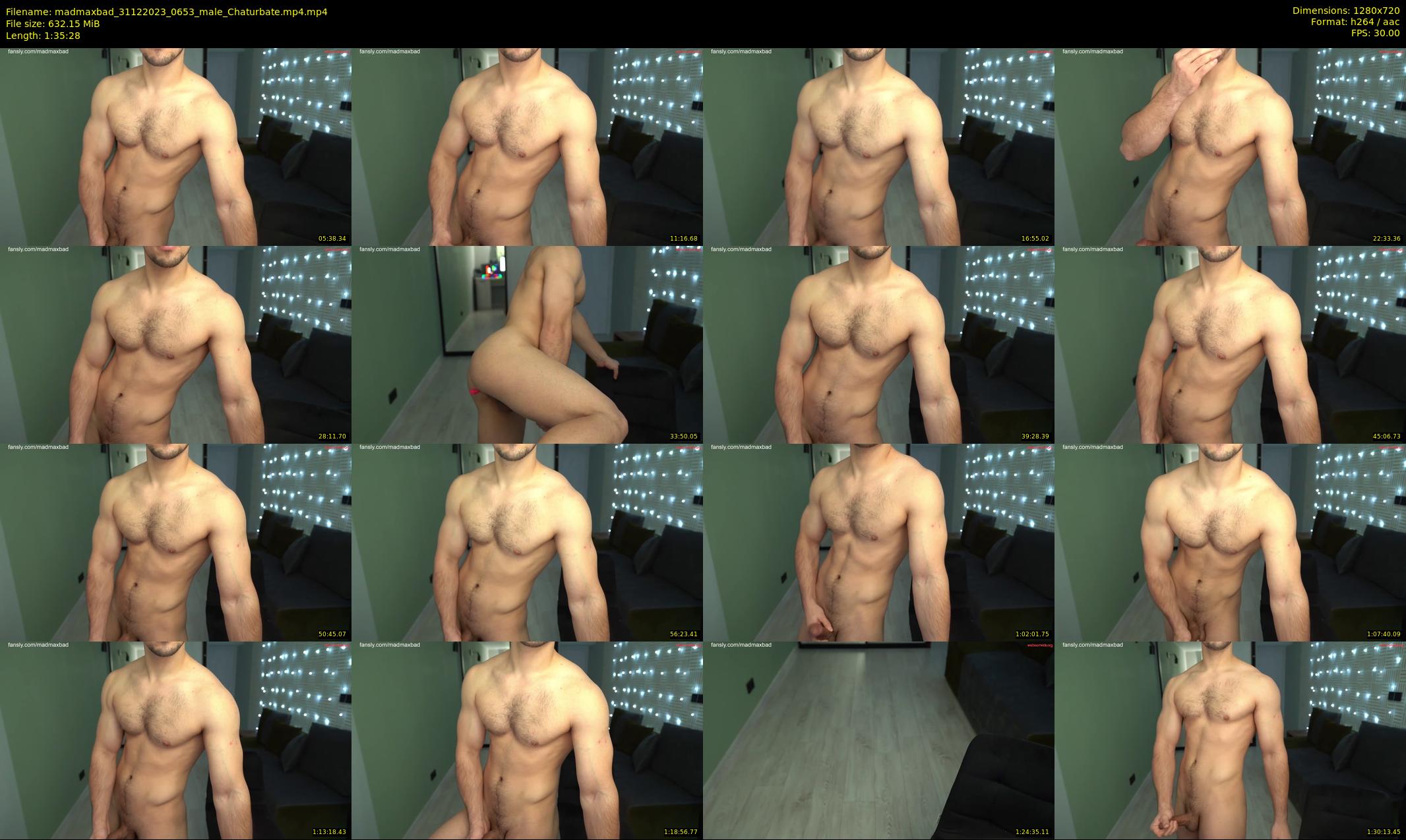 madmaxbad — 96 minute Chaturbate male cam show recording, 720p, Dec 31, 2023