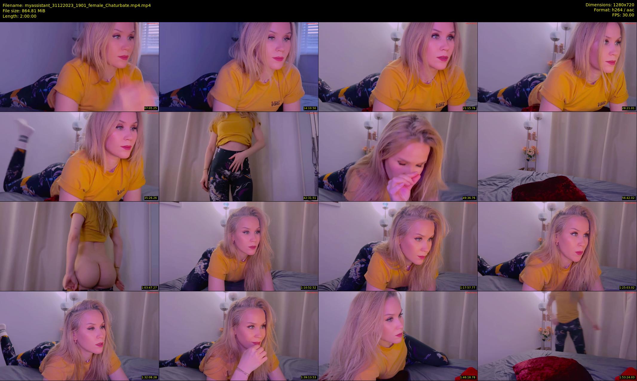 myassistant — 120 minute Chaturbate female cam show recording, 720p, Dec 31, 2023