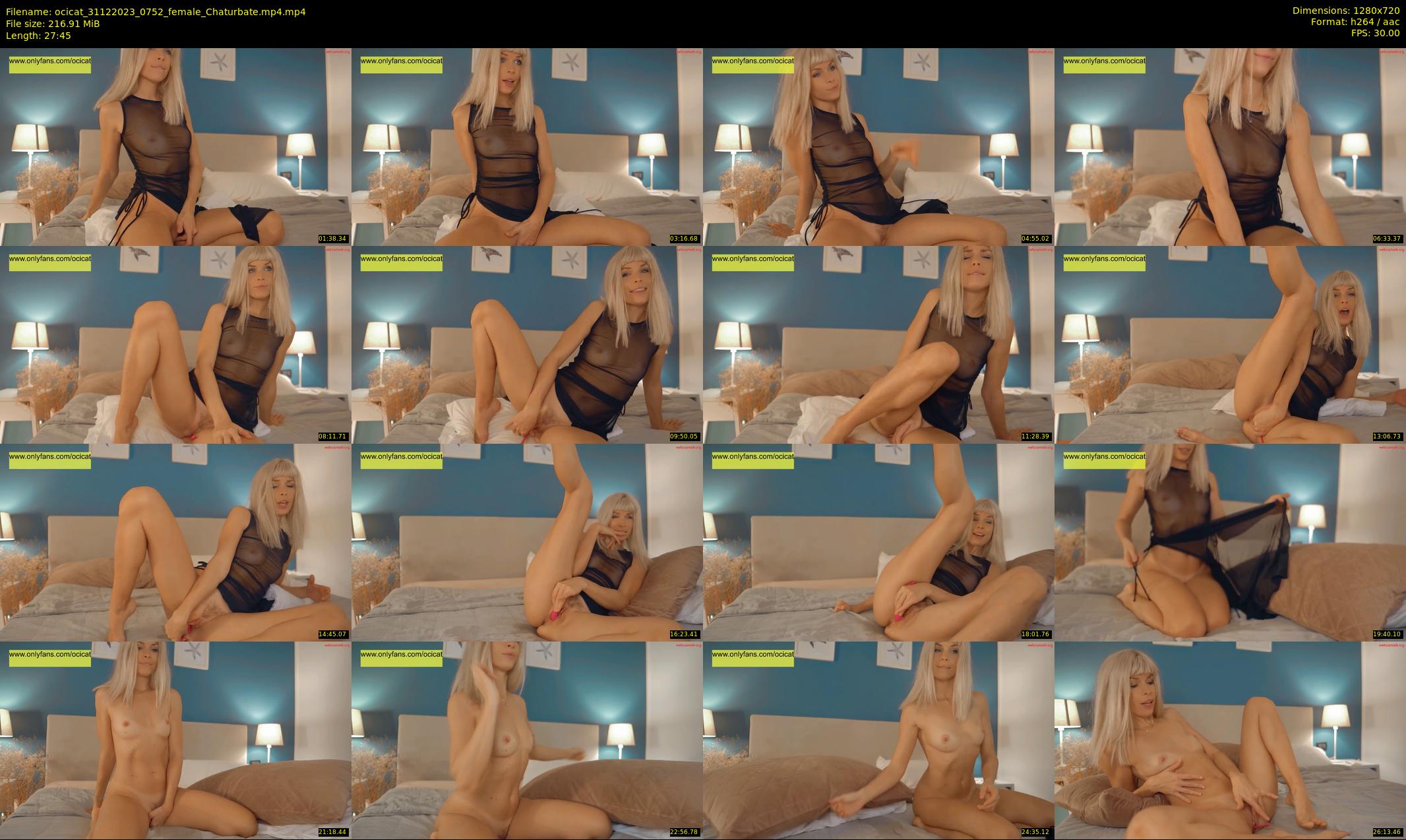 ocicat — 28 minute Chaturbate female cam show recording, 720p, Dec 31, 2023