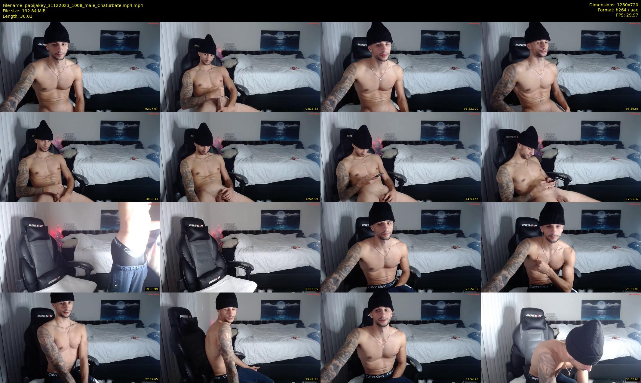 papijakey — 37 minute Chaturbate male cam show recording, 720p, Dec 31, 2023