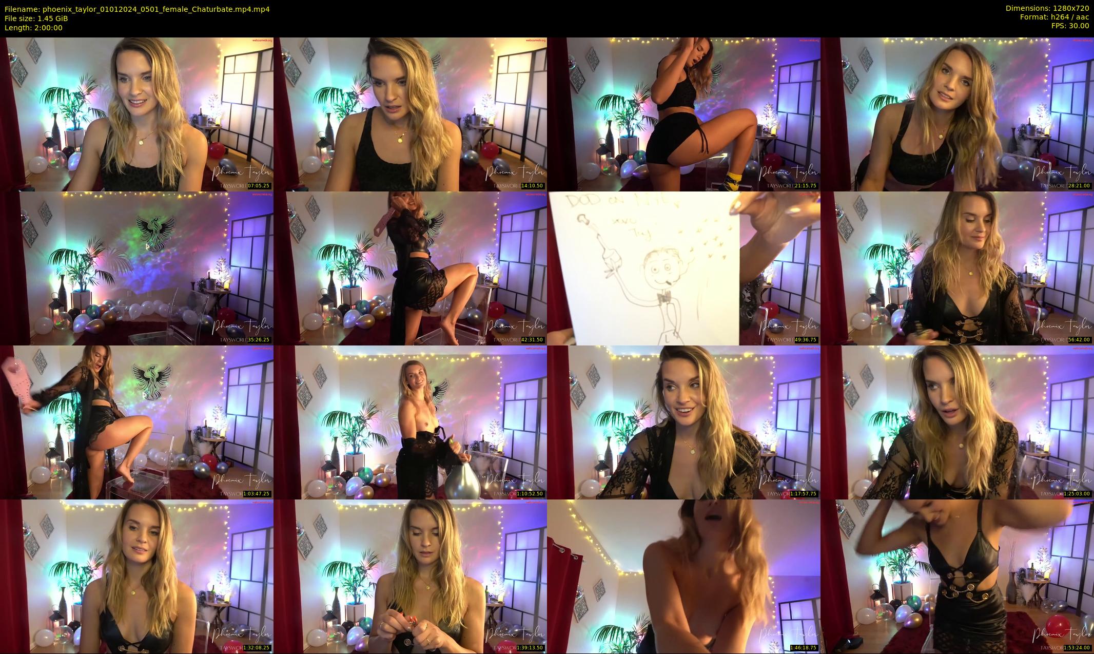 phoenix_taylor — 120 minute Chaturbate female cam show recording, 720p, Jan 1, 2024