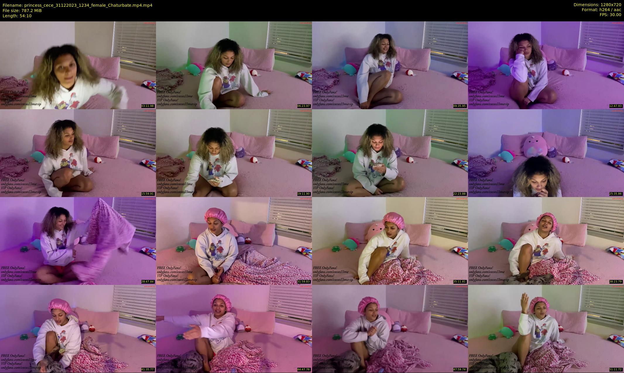 princess_cece — 55 minute Chaturbate female cam show recording, 720p, Dec 31, 2023