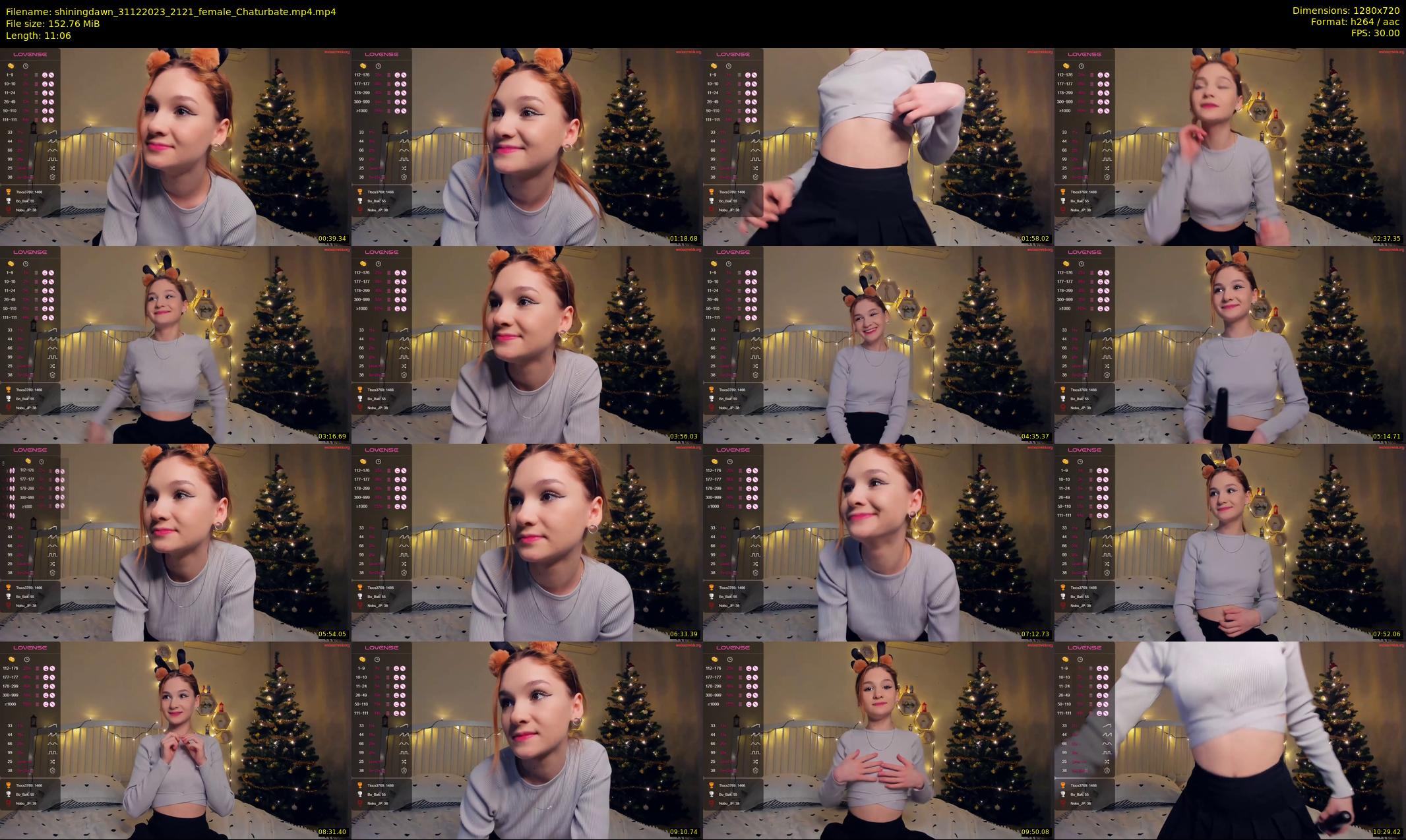 shiningdawn — 12 minute Chaturbate female cam show recording, 720p, Dec 31, 2023