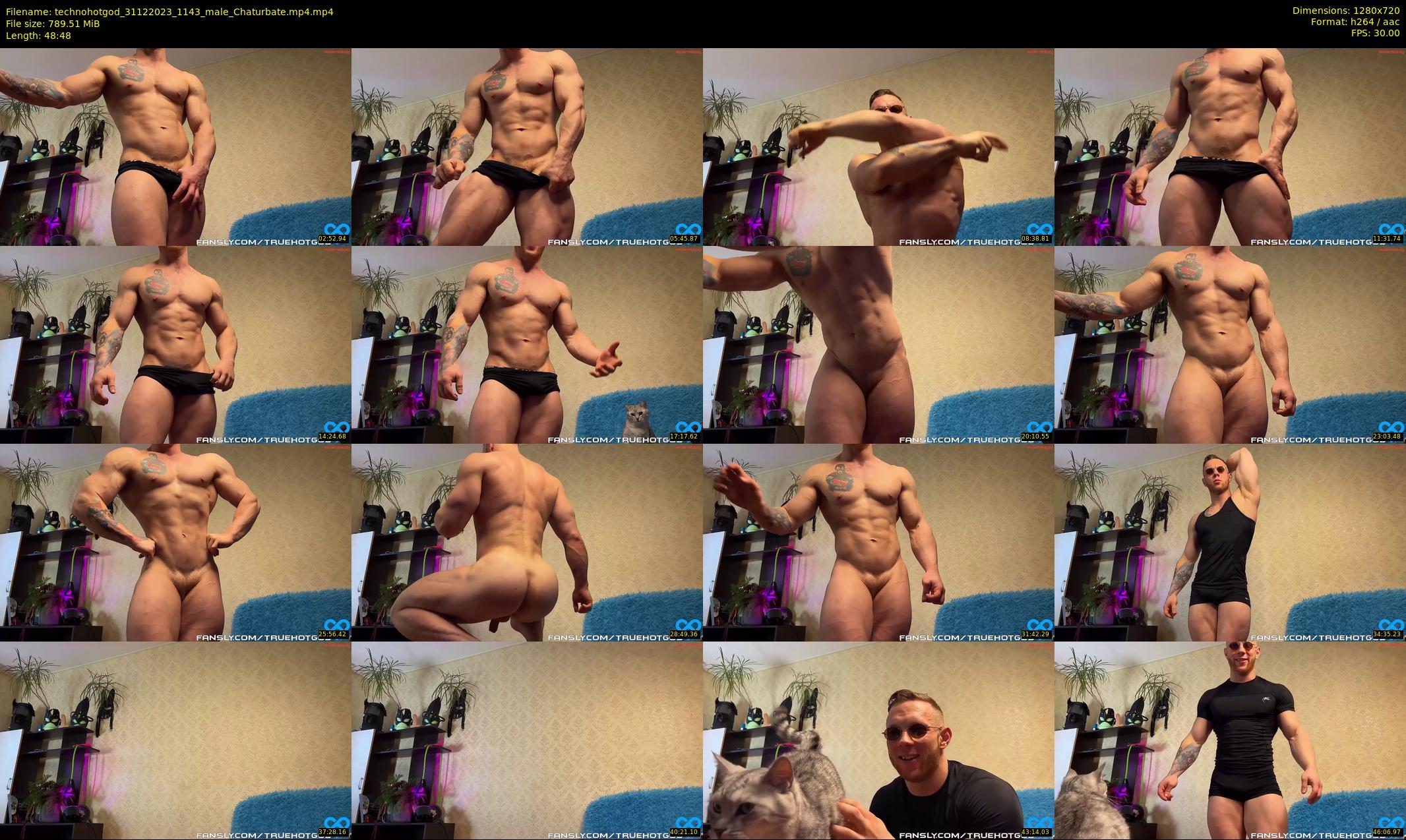 technohotgod — 49 minute Chaturbate male cam show recording, 720p, Dec 31, 2023