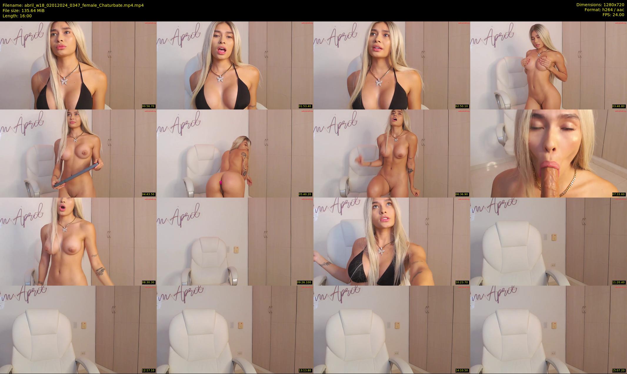 abril_w18 — 16 minute Chaturbate female cam show recording, 720p, Jan 2, 2024