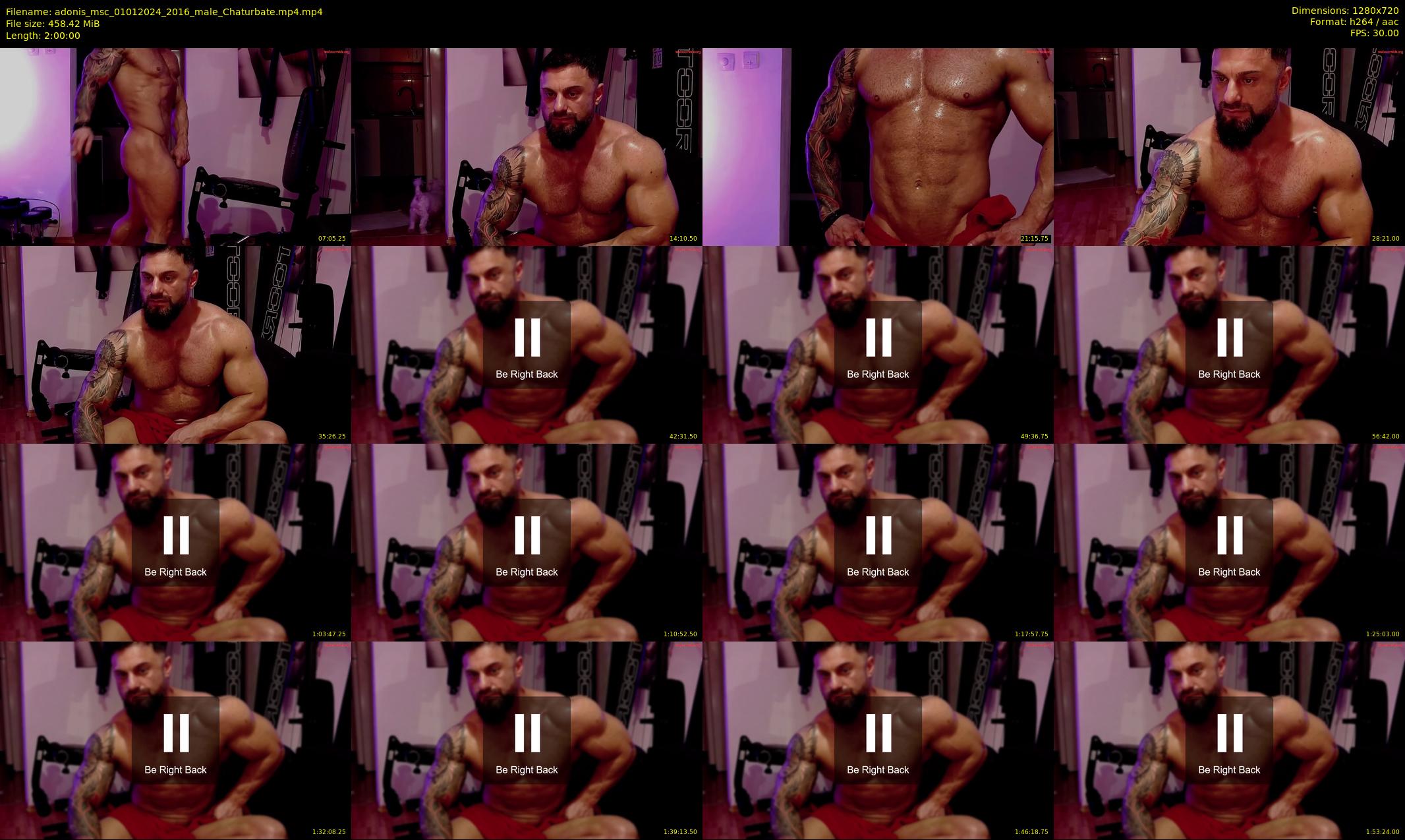 adonis_msc — 120 minute Chaturbate male cam show recording, 720p, Jan 1, 2024
