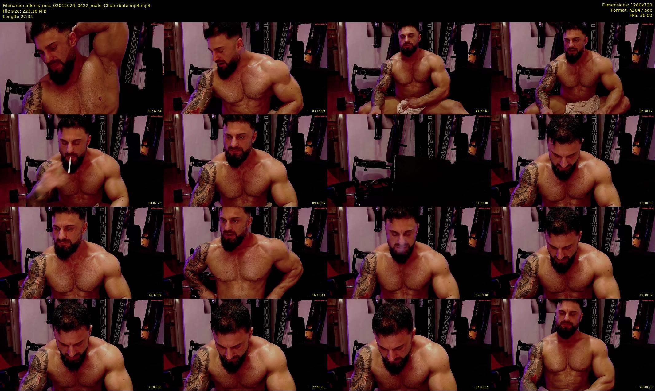 adonis_msc — 28 minute Chaturbate male cam show recording, 720p, Jan 2, 2024