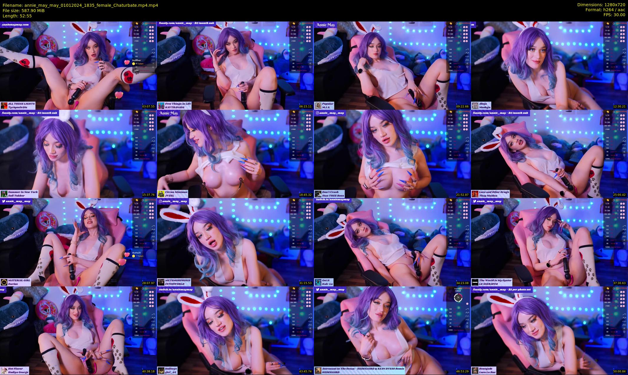 annie_may_may — 53 minute Chaturbate female cam show recording, 720p, Jan 1, 2024