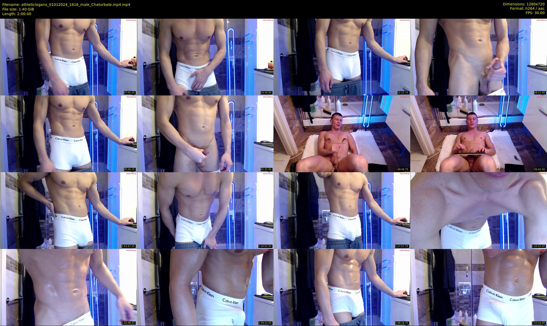 athleticloganx — 120 minute Chaturbate male cam show recording, 720p, Jan 1, 2024