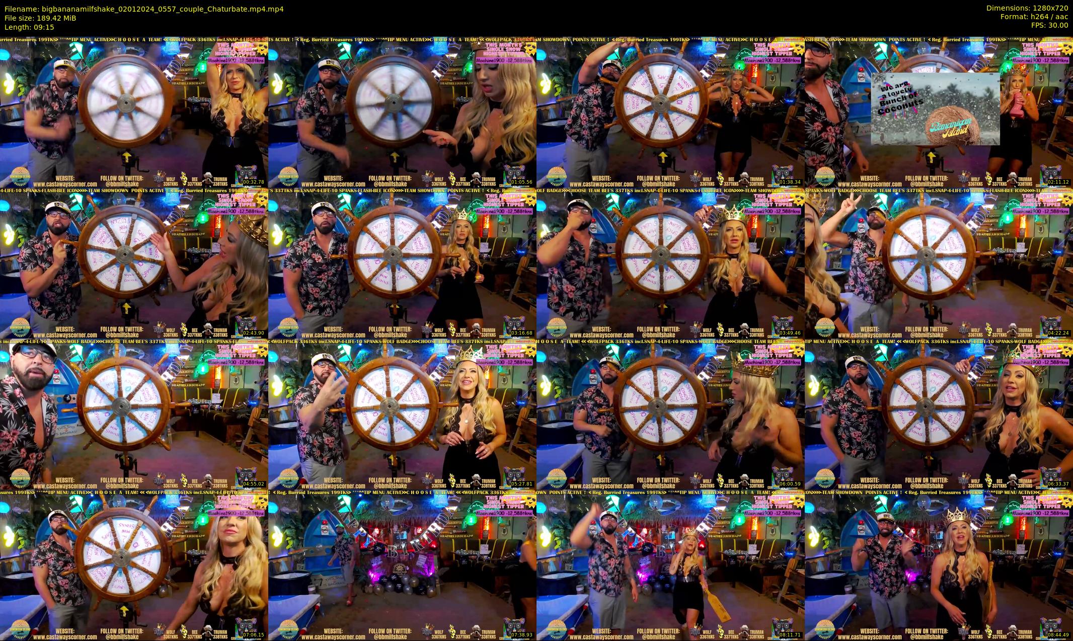 bigbananamilfshake — 10 minute Chaturbate couple cam show recording, 720p, Jan 2, 2024
