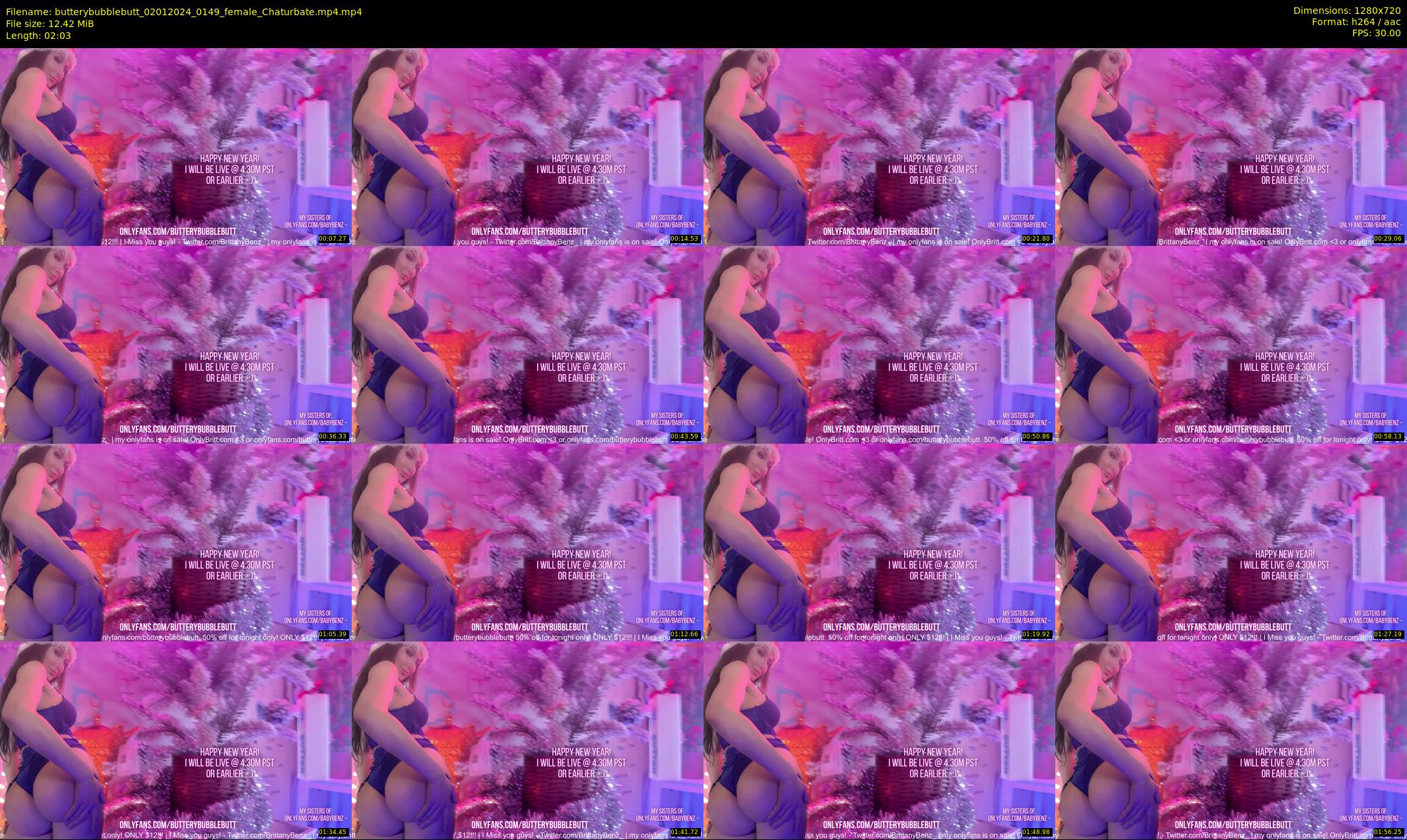 butterybubblebutt — 3 minute Chaturbate couple cam show recording, 720p, Jan 2, 2024