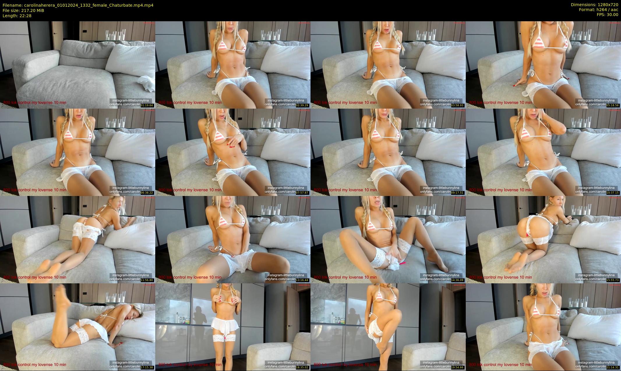 carolinaherera — 23 minute Chaturbate female cam show recording, 720p, Jan 1, 2024