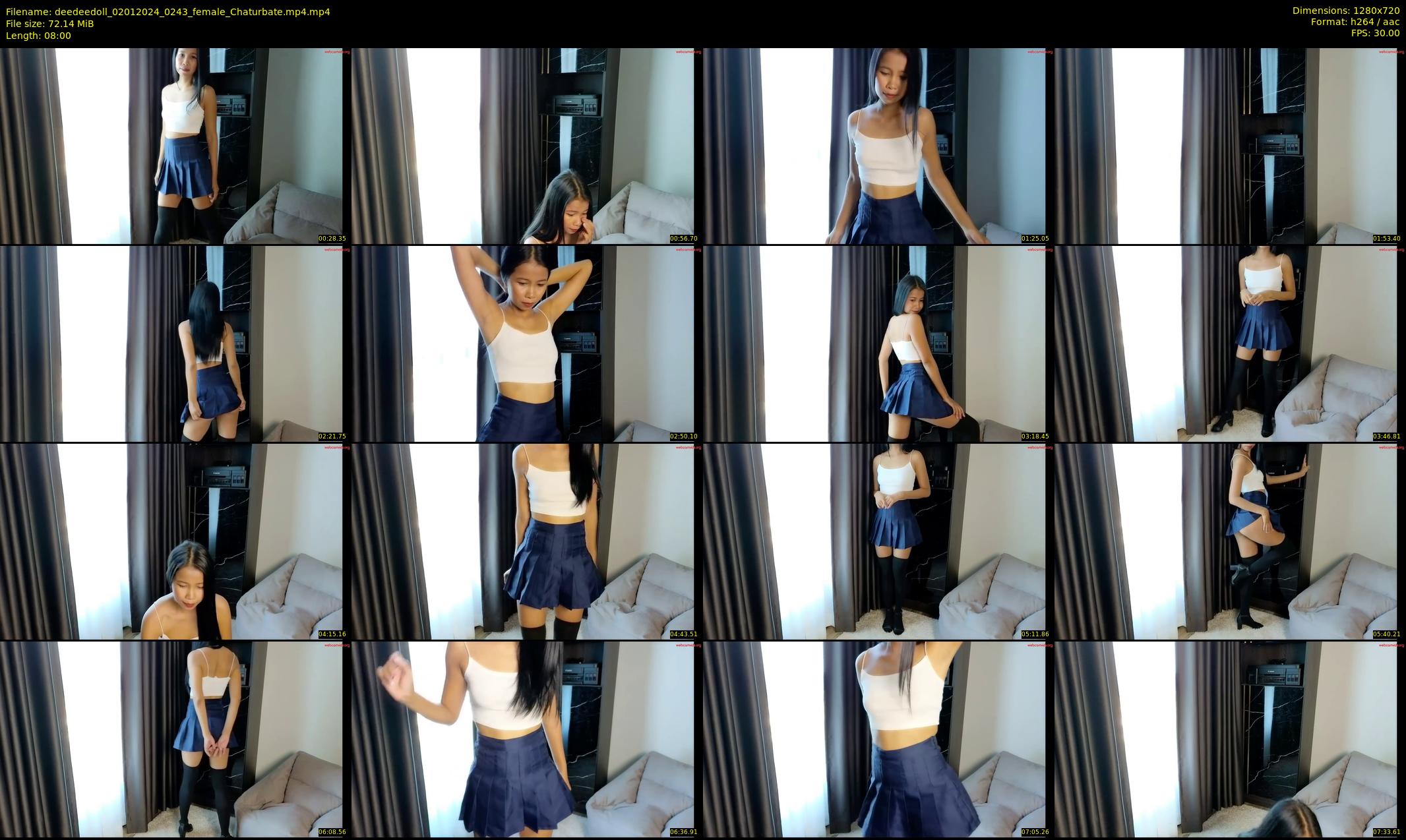 deedeedoll — 8 minute Chaturbate female cam show recording, 720p, Jan 2, 2024