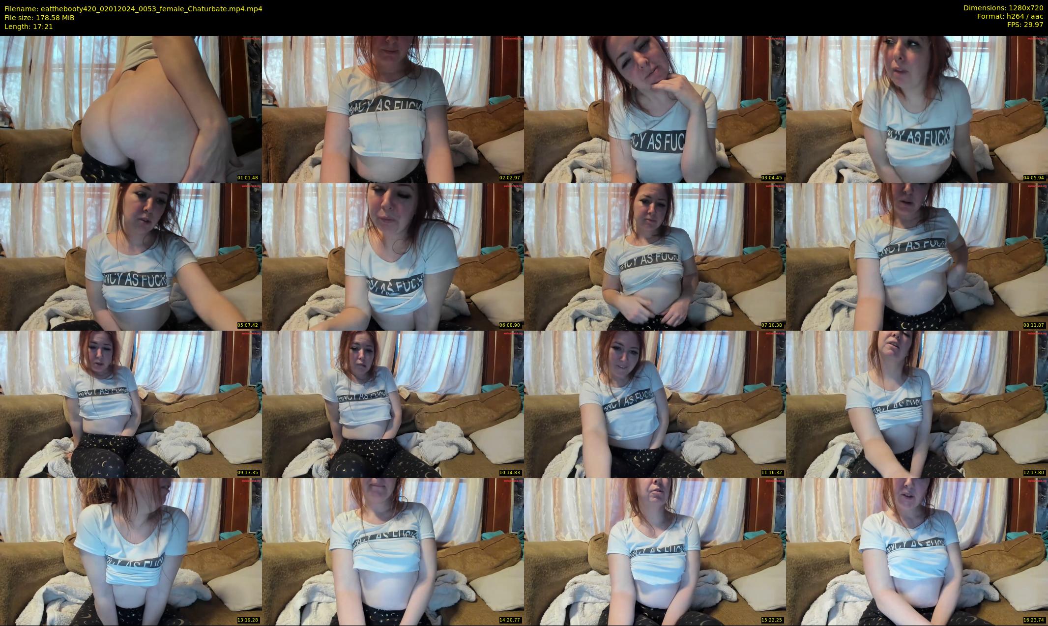 eatthebooty420 — 18 minute Chaturbate female cam show recording, 720p, Jan 2, 2024