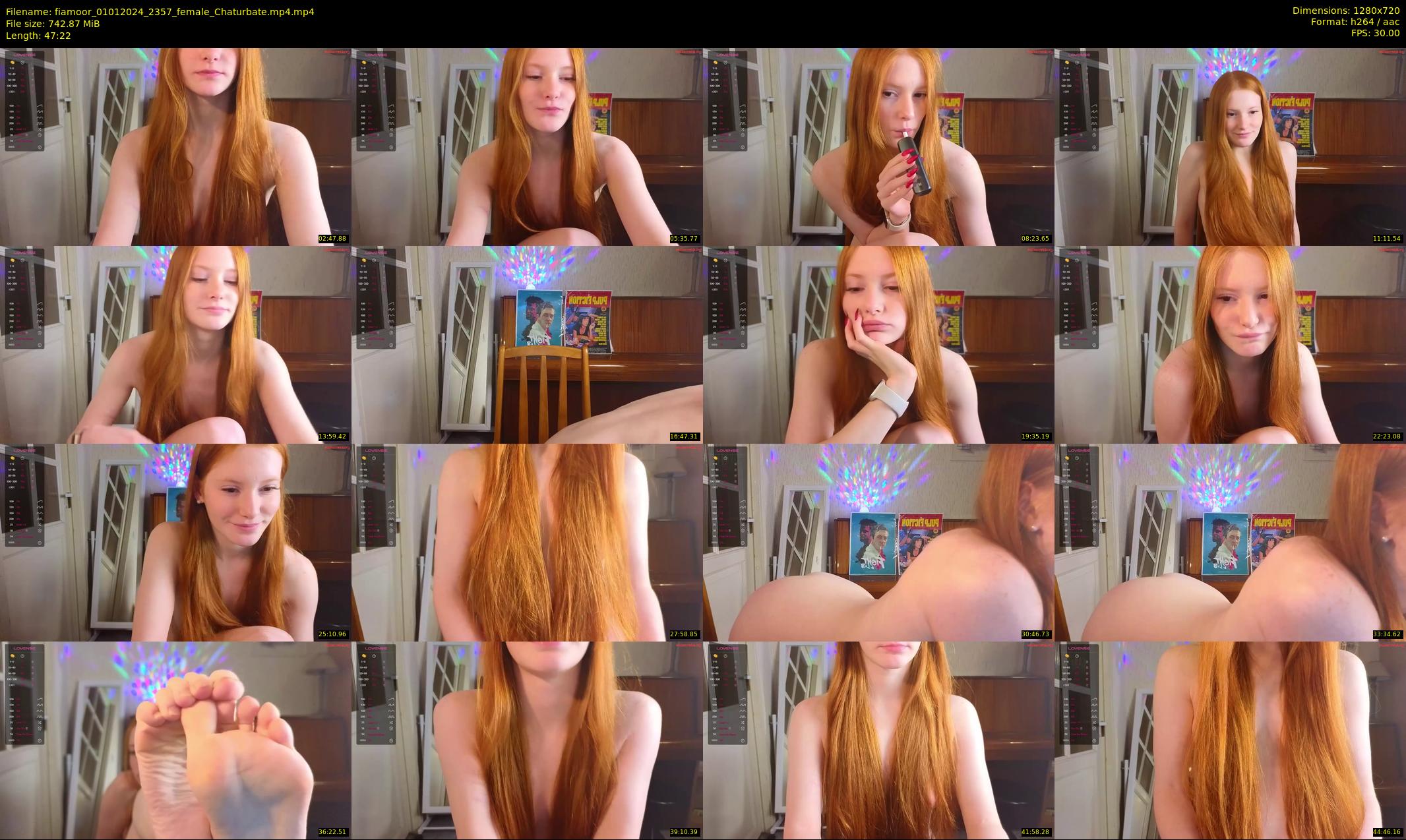 fiamoor — 48 minute Chaturbate female cam show recording, 720p, Jan 1, 2024