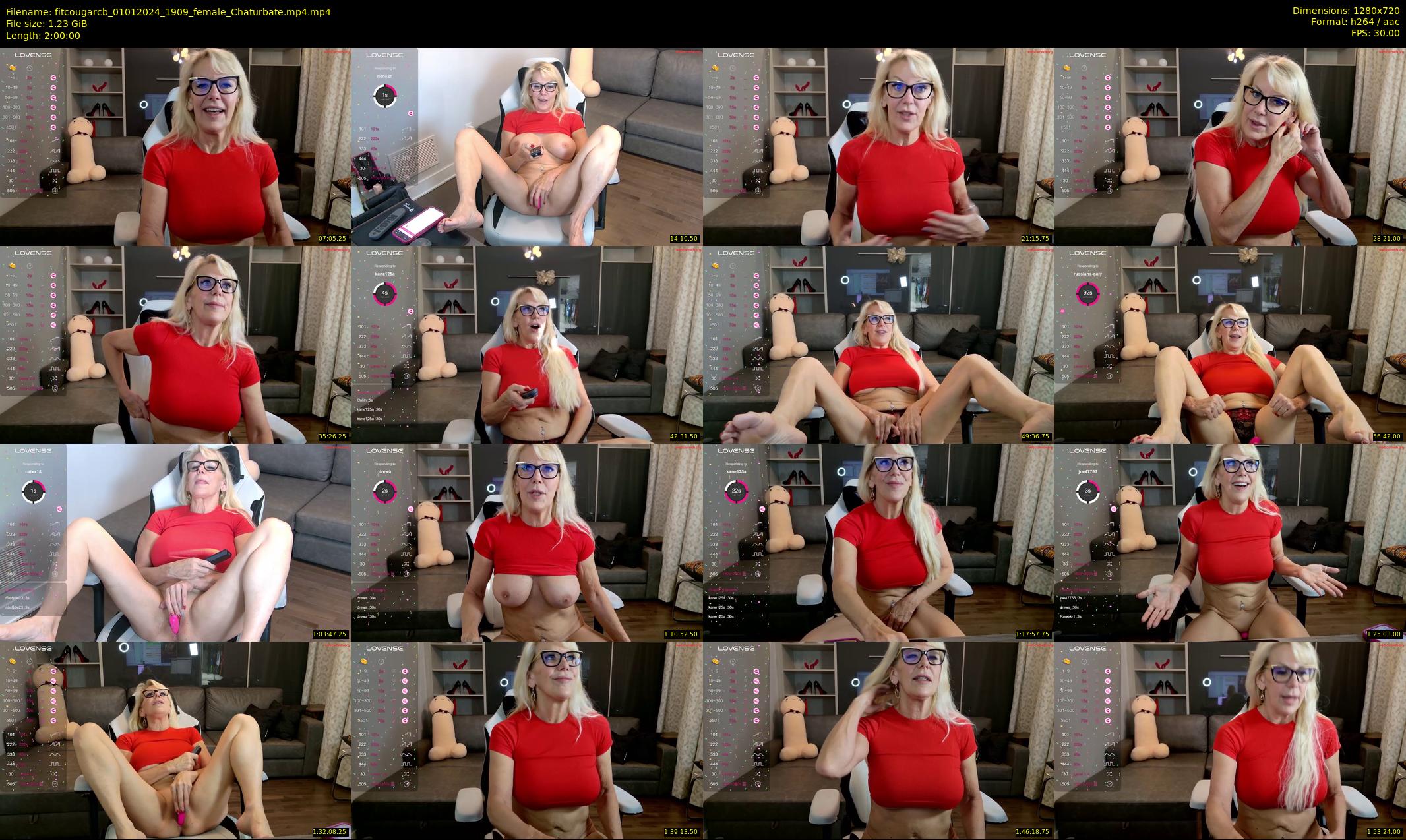 fitcougarcb — 120 minute Chaturbate female cam show recording, 720p, Jan 1, 2024