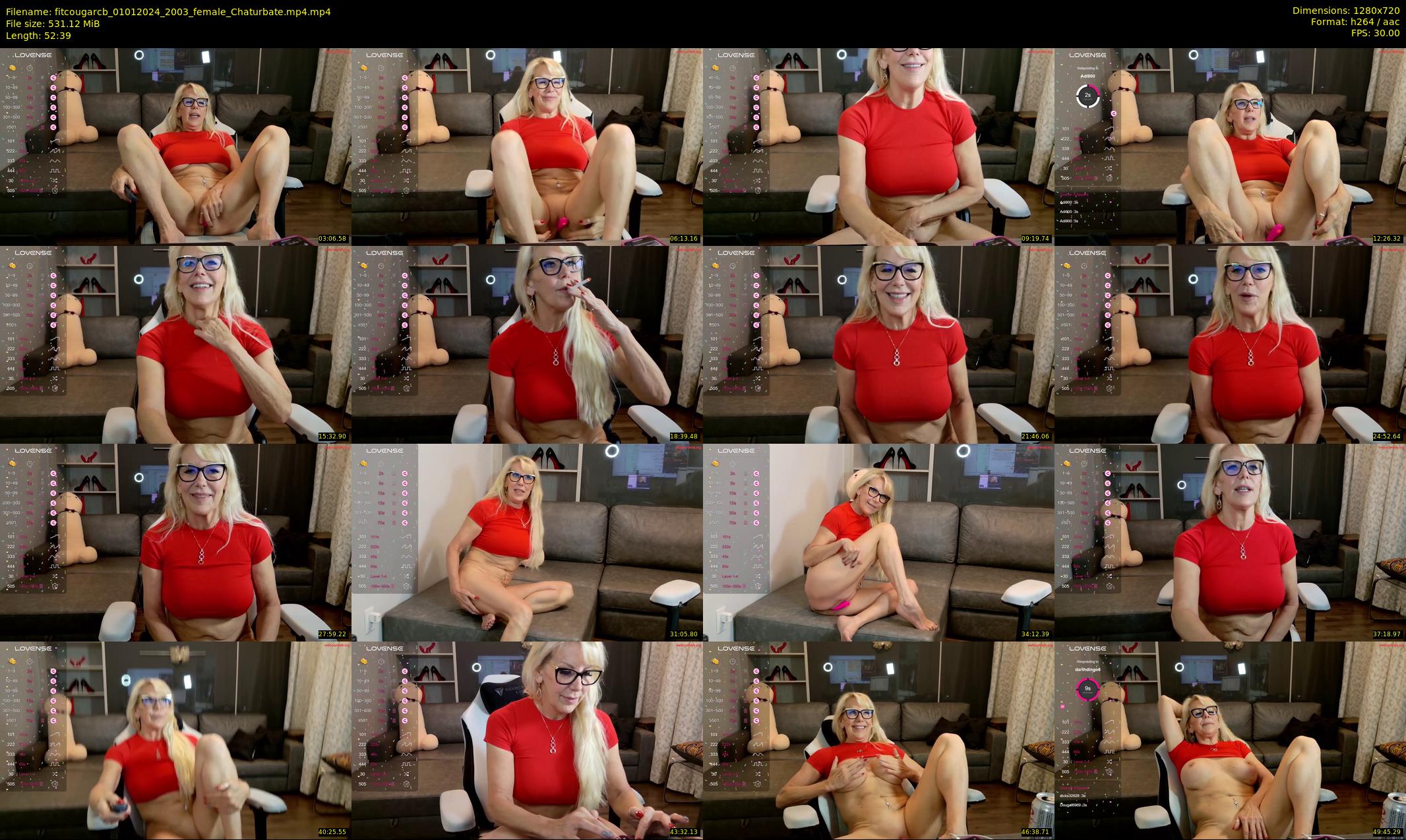 fitcougarcb — 53 minute Chaturbate female cam show recording, 720p, Jan 1, 2024