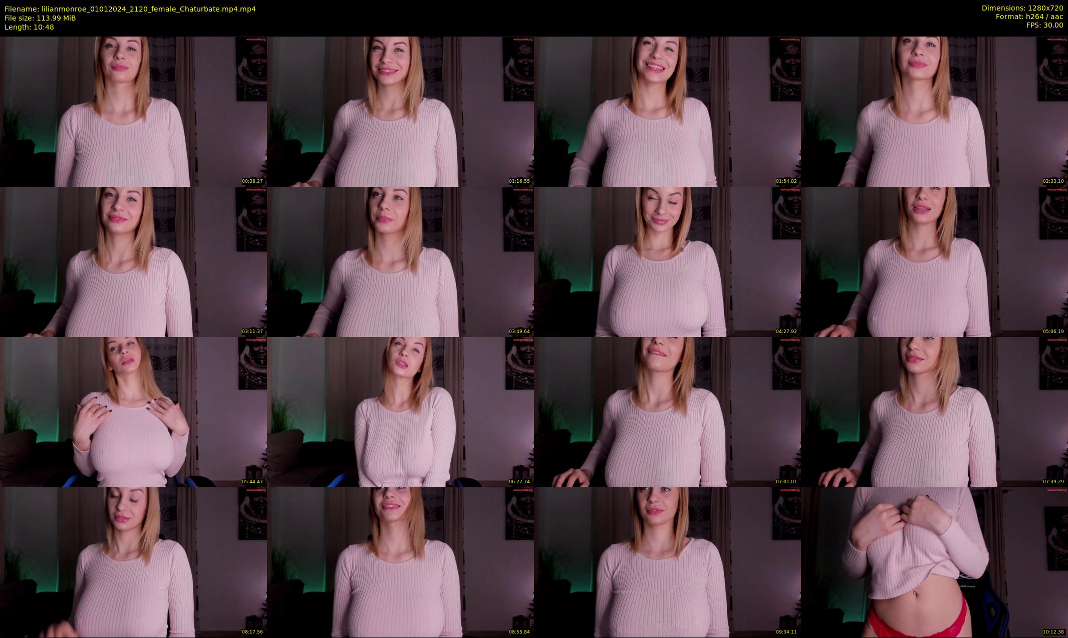 lilianmonroe — 11 minute Chaturbate female cam show recording, 720p, Jan 1, 2024