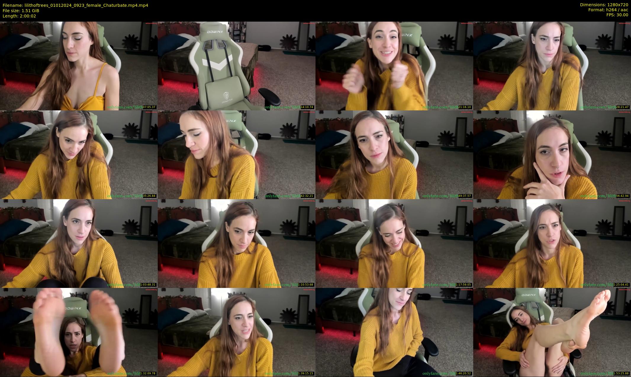 lilithoftrees — 121 minute Chaturbate female cam show recording, 720p, Jan 1, 2024