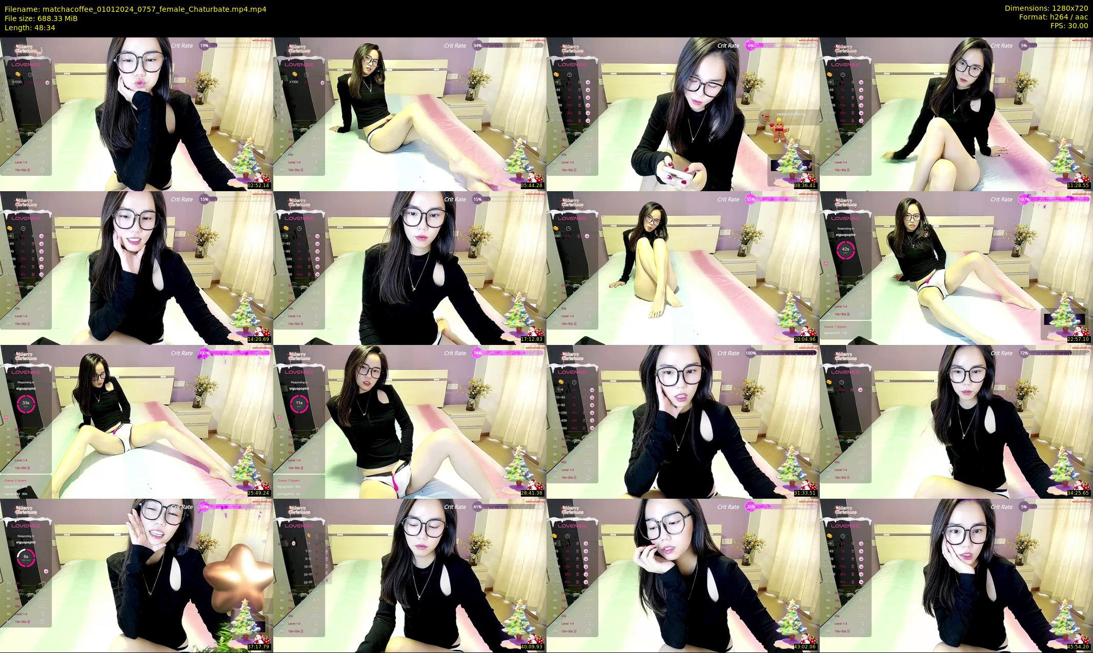 matchacoffee — 49 minute Chaturbate female cam show recording, 720p, Jan 1, 2024
