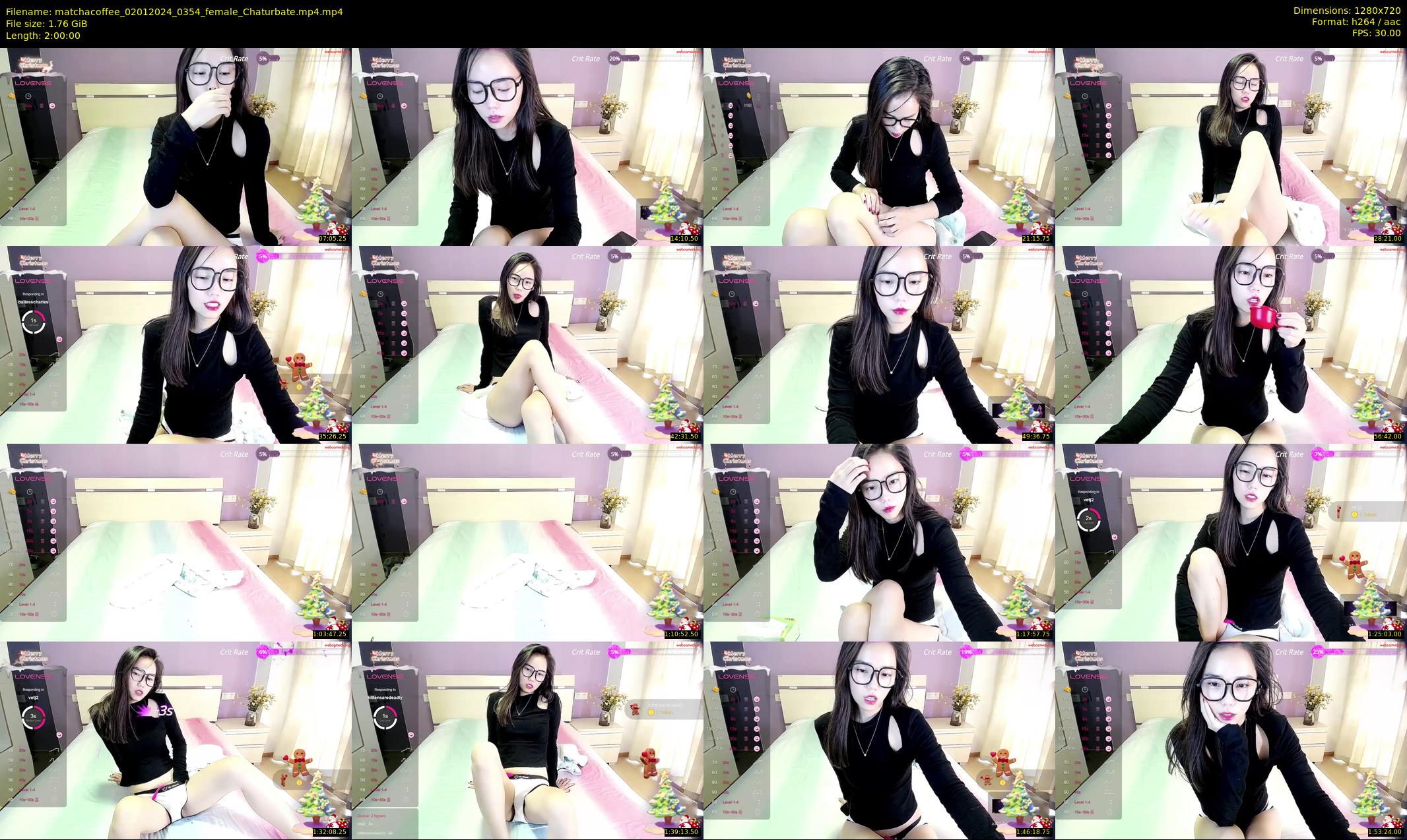 matchacoffee — 120 minute Chaturbate female cam show recording, 720p, Jan 2, 2024