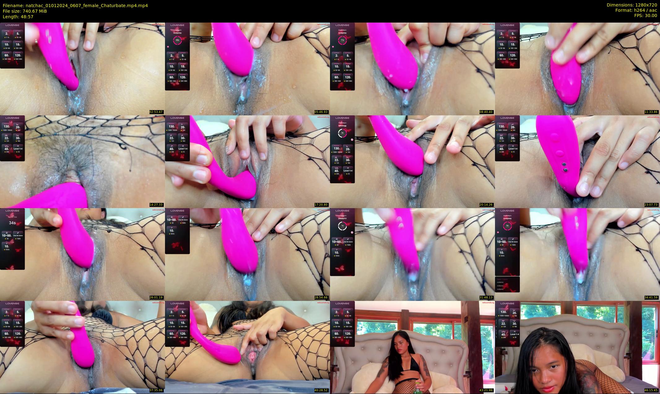 natchac — 49 minute Chaturbate female cam show recording, 720p, Jan 1, 2024