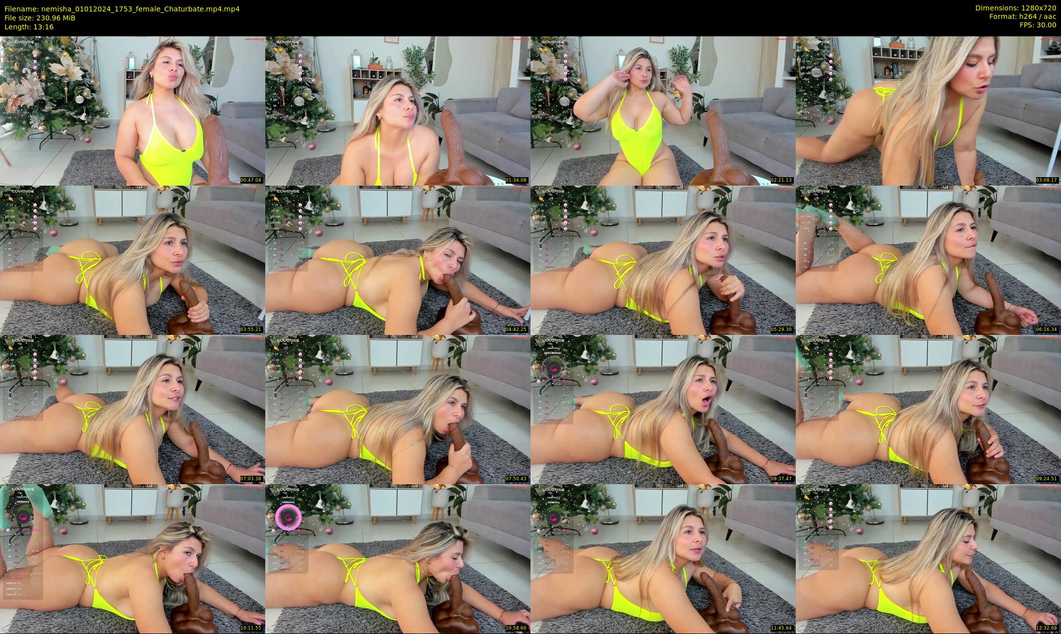 nemisha — 14 minute Chaturbate female cam show recording, 720p, Jan 1, 2024