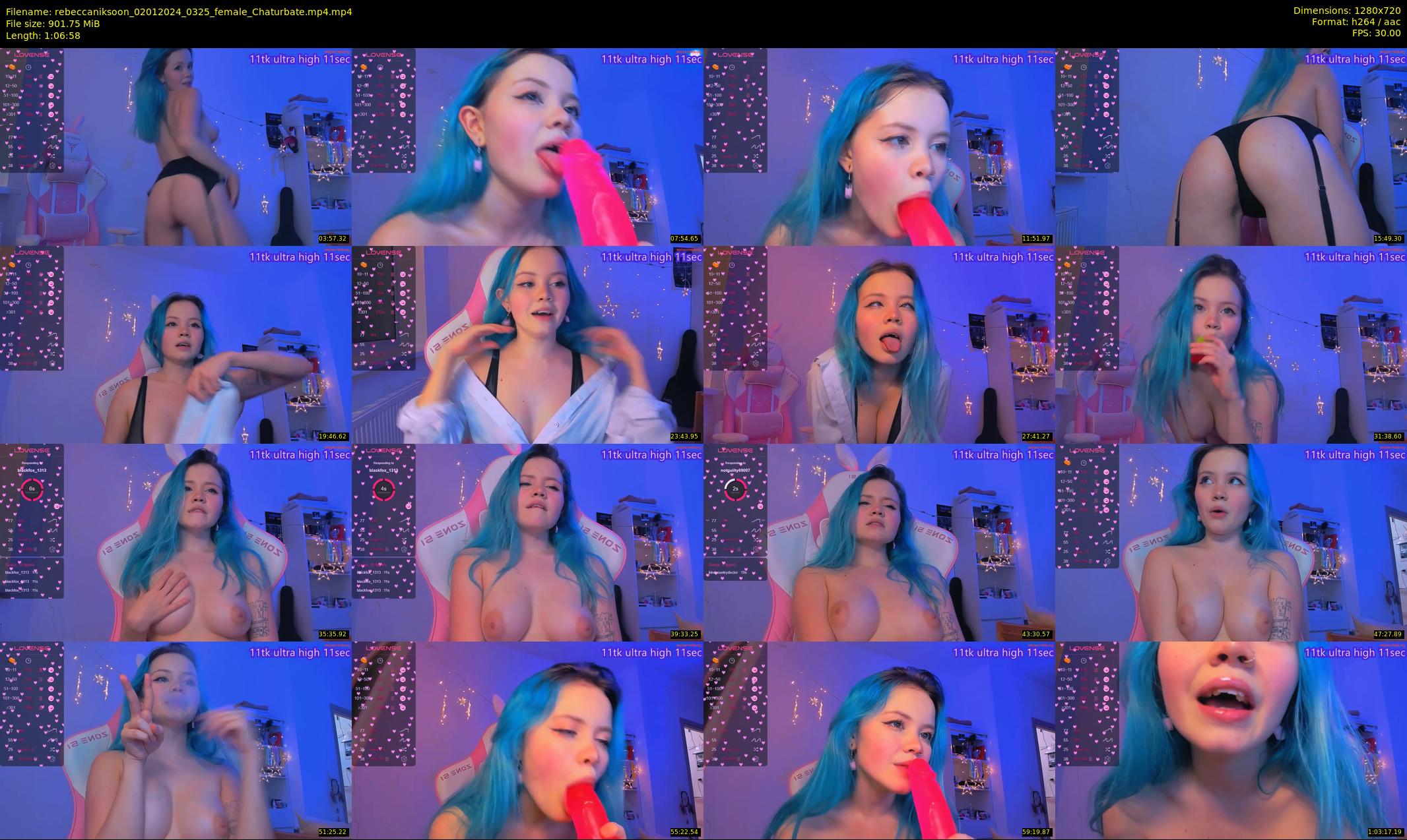 rebeccaniksoon — 67 minute Chaturbate female cam show recording, 720p, Jan 2, 2024