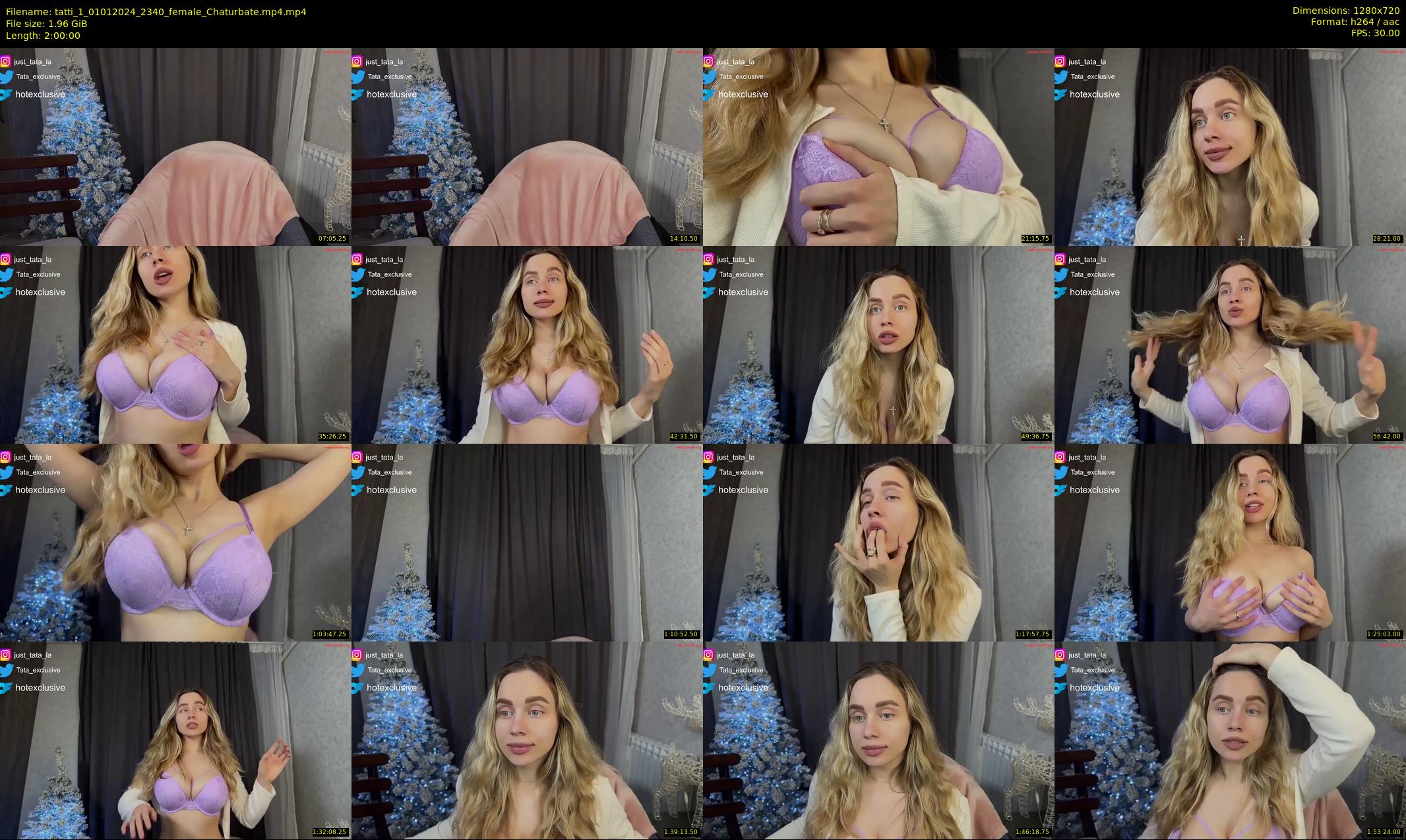 tatti_1 — 120 minute Chaturbate female cam show recording, 720p, Jan 1, 2024