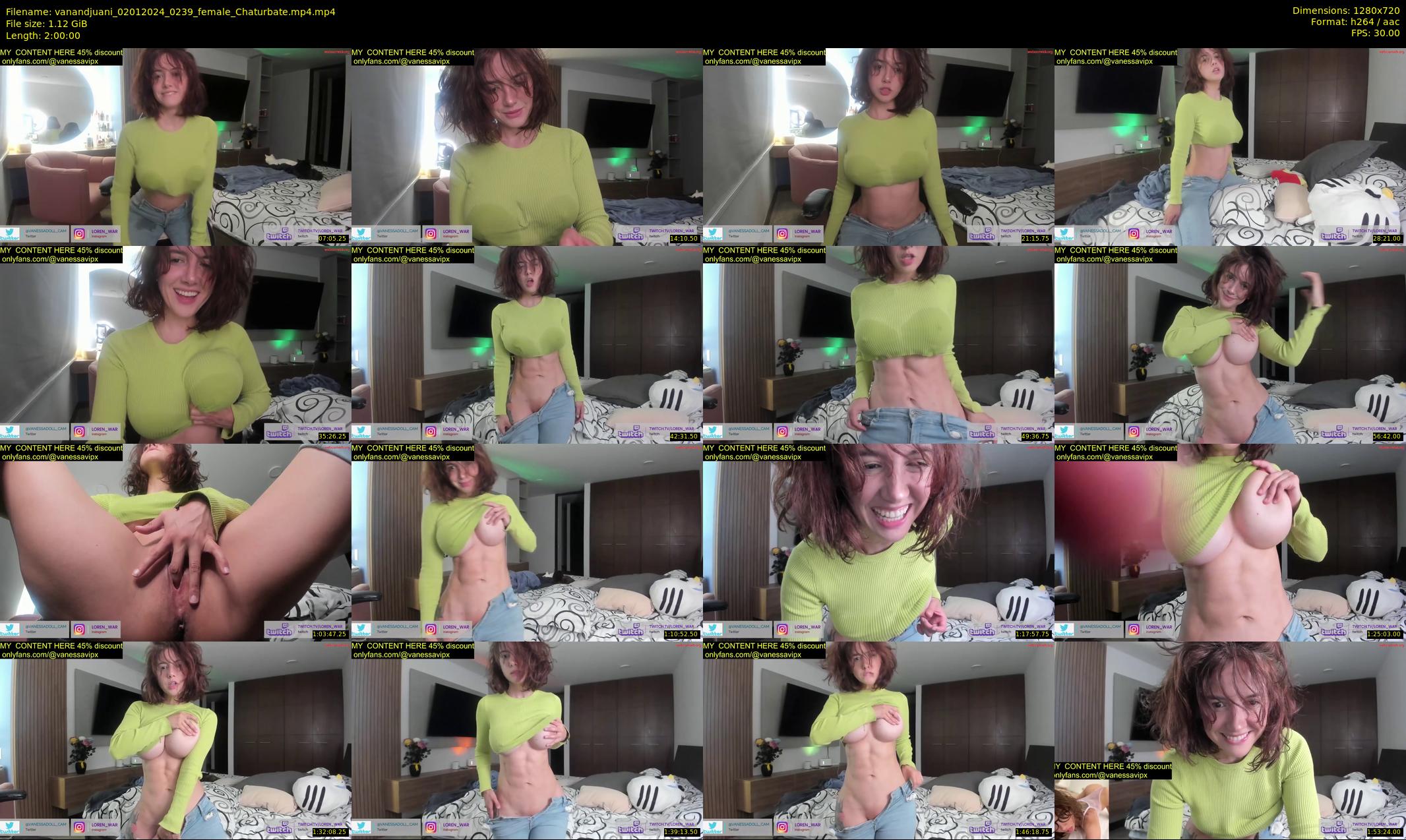 vanandjuani — 120 minute Chaturbate female cam show recording, 720p, Jan 2, 2024
