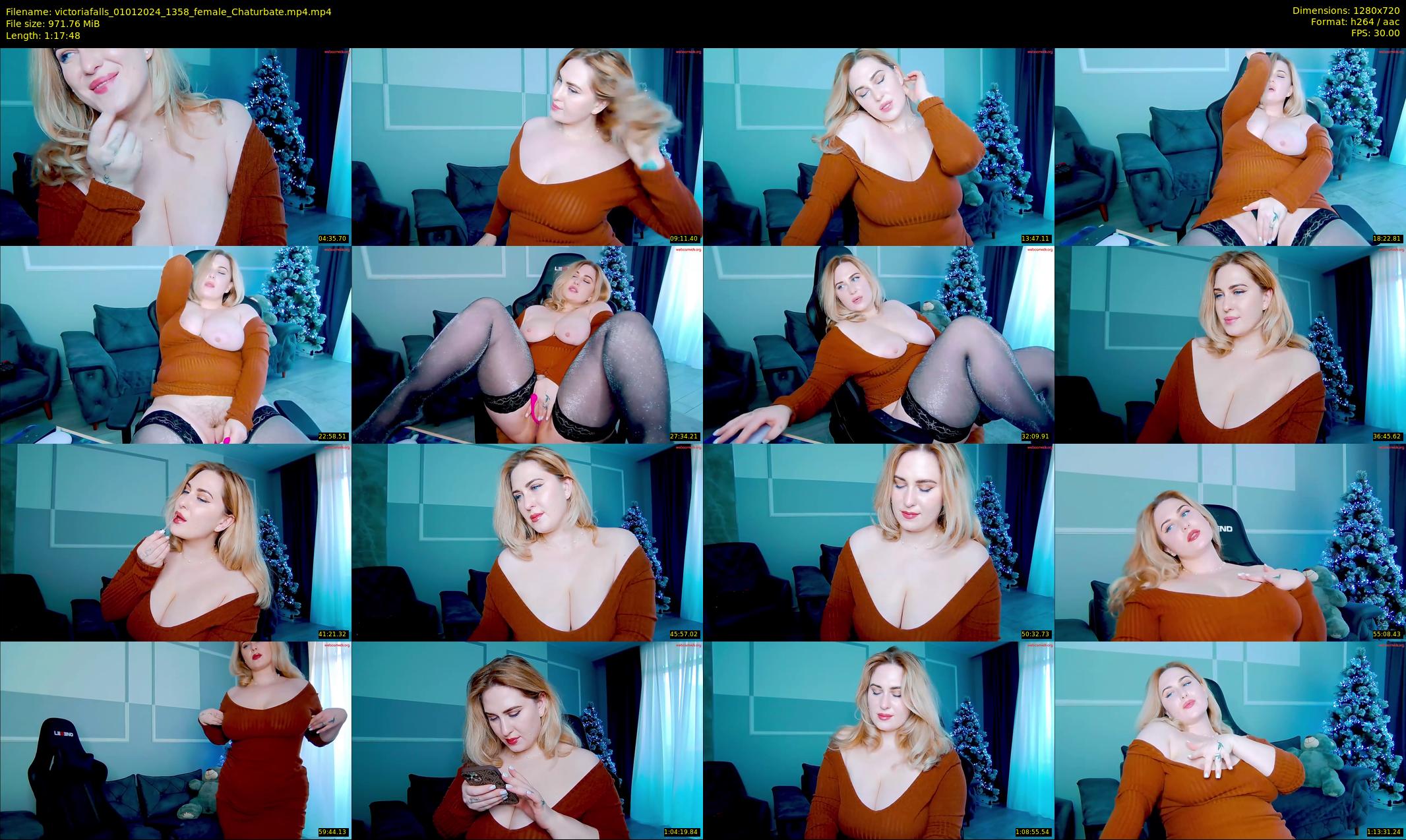 victoriafalls — 78 minute Chaturbate female cam show recording, 720p, Jan 1, 2024