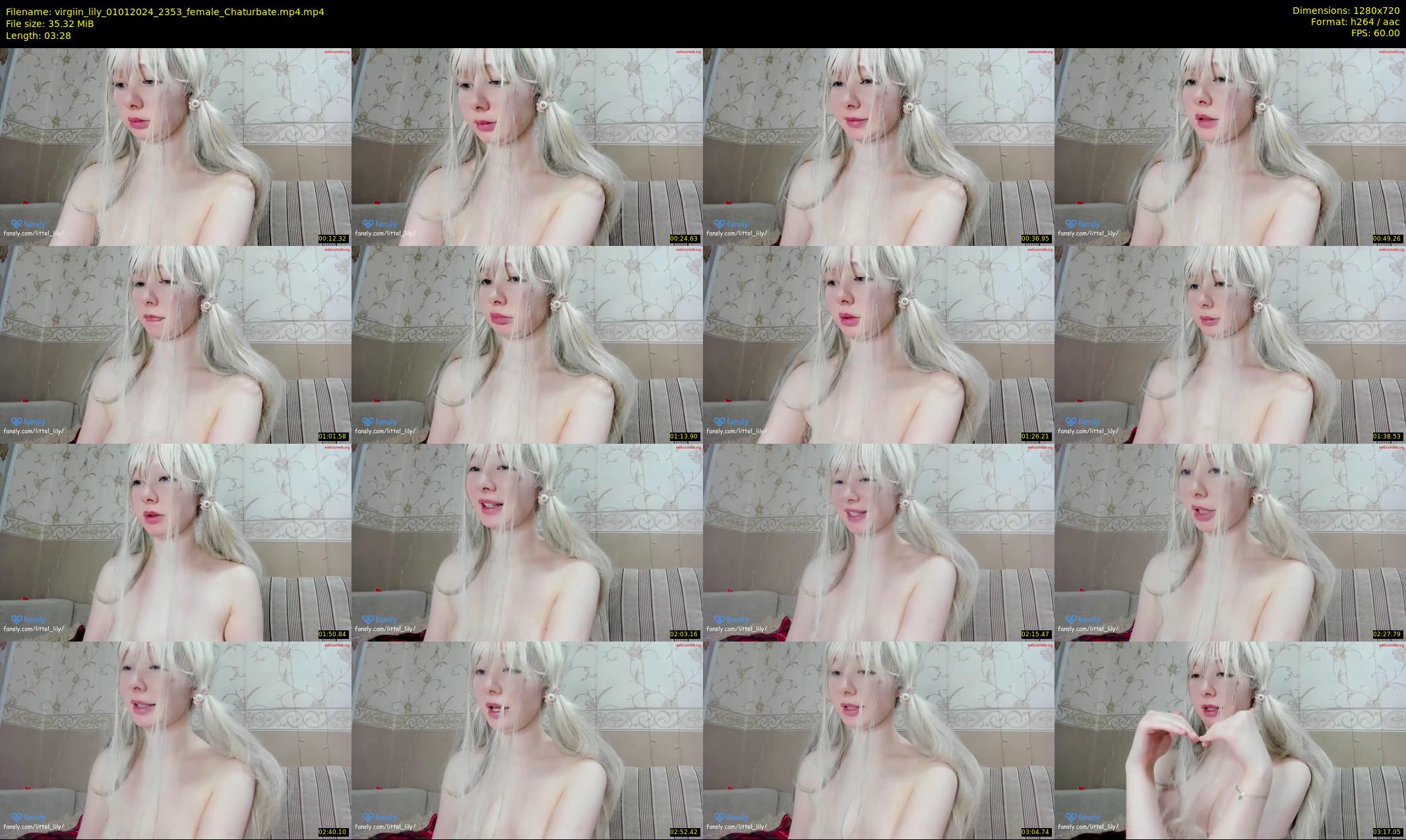 virgiin_lily — 4 minute Chaturbate female cam show recording, 720p, Jan 1, 2024