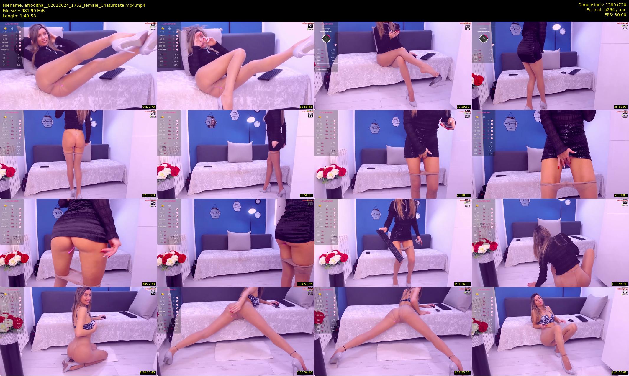 afroditha_ — 110 minute Chaturbate female cam show recording, 720p, Jan 2, 2024