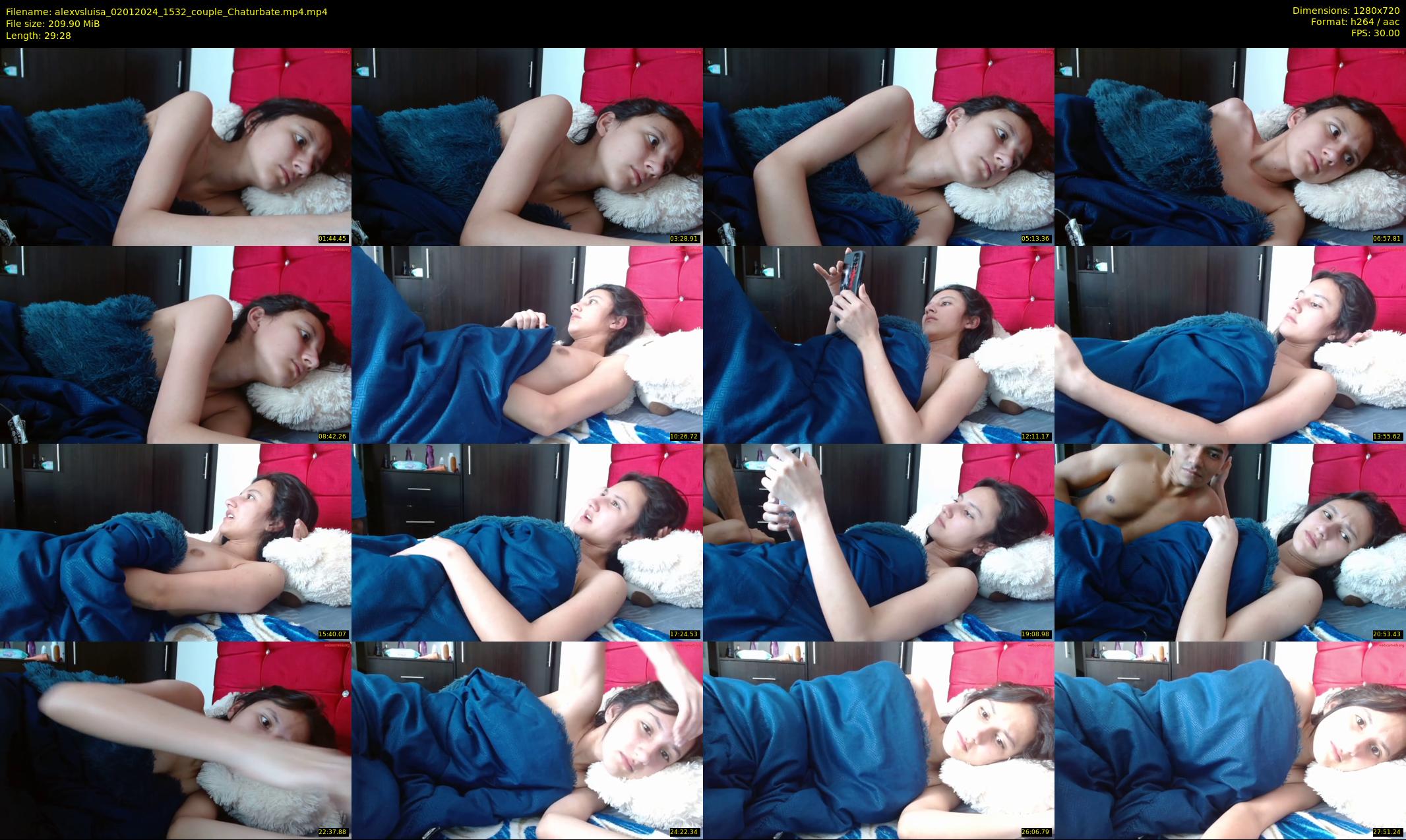 alexvsluisa — 30 minute Chaturbate couple cam show recording, 720p, Jan 2, 2024